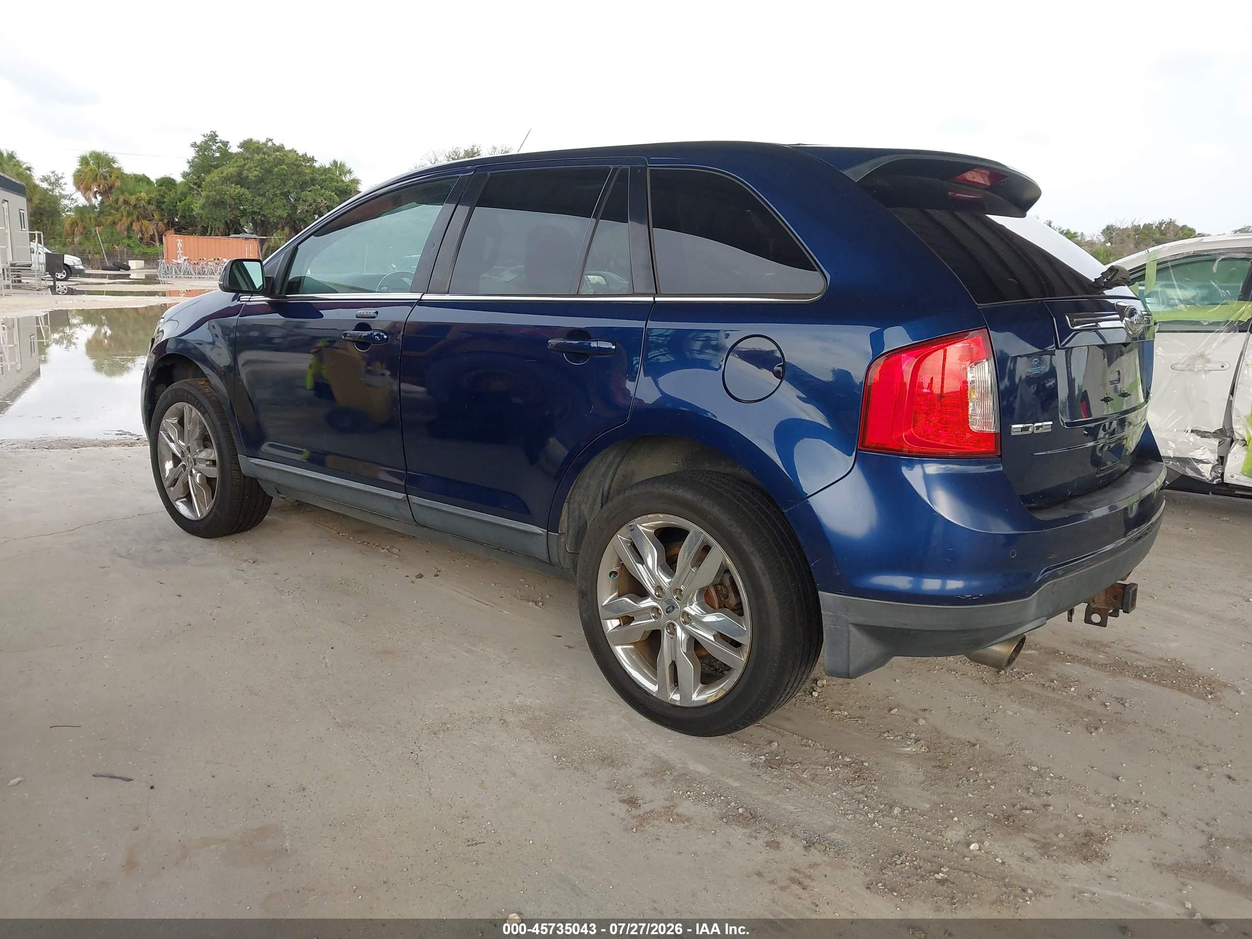 2012 Ford Edge Limited Blue vin: 2FMDK3KC4CBA29410