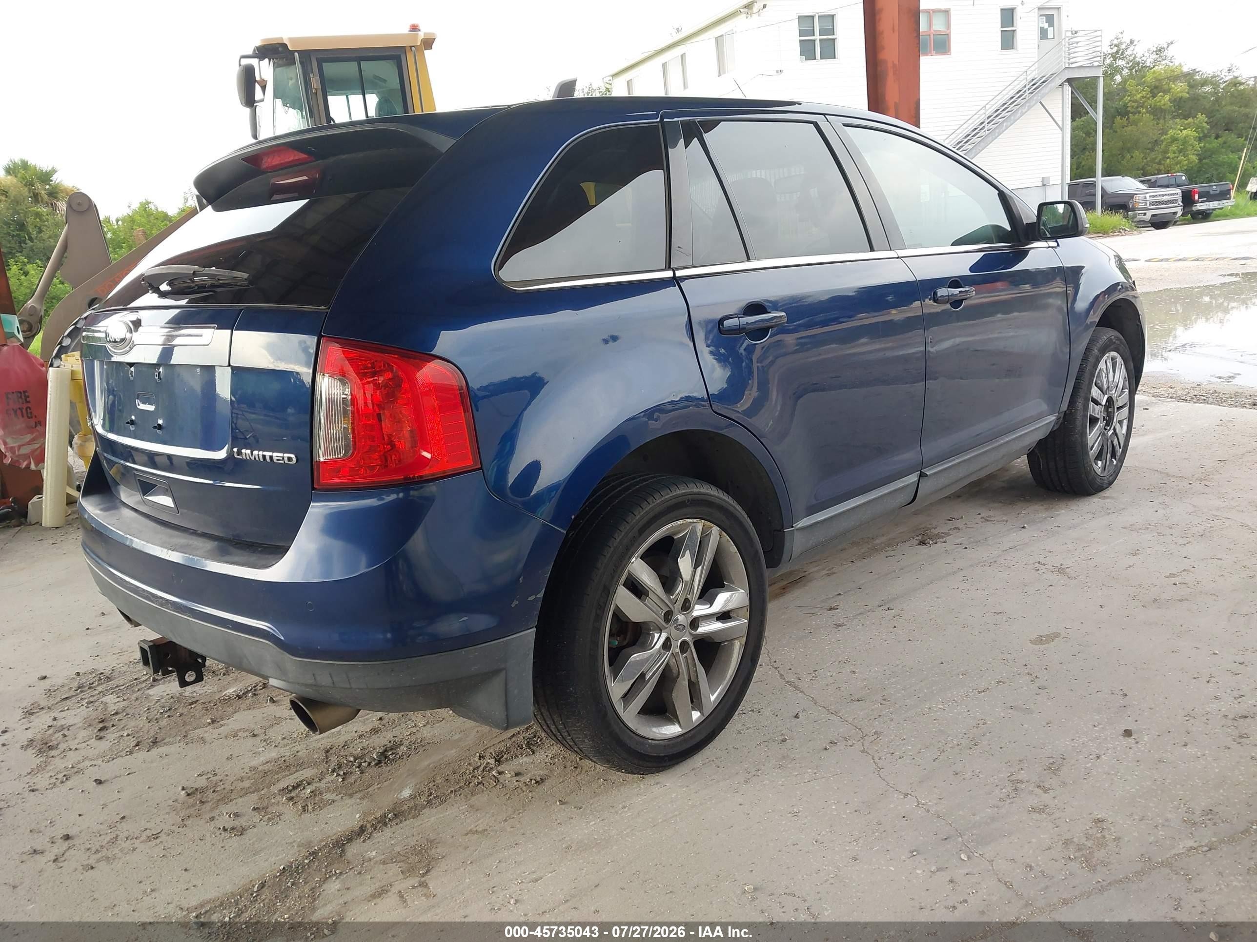 2012 Ford Edge Limited Blue vin: 2FMDK3KC4CBA29410