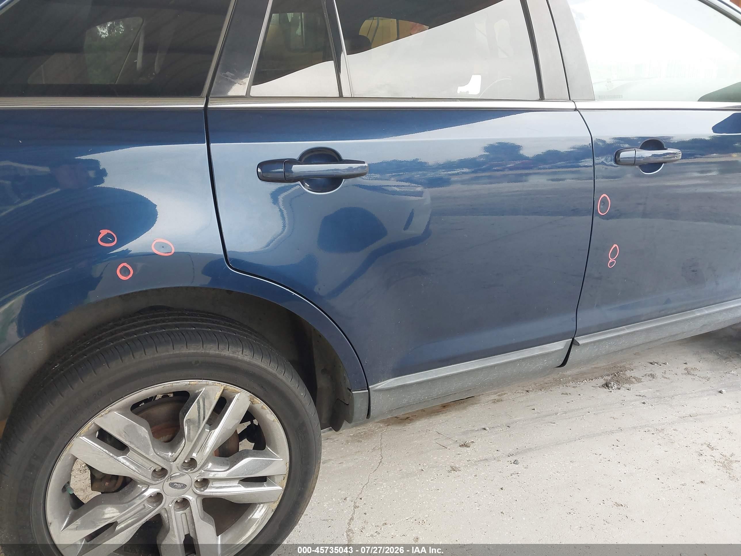 2012 Ford Edge Limited Blue vin: 2FMDK3KC4CBA29410