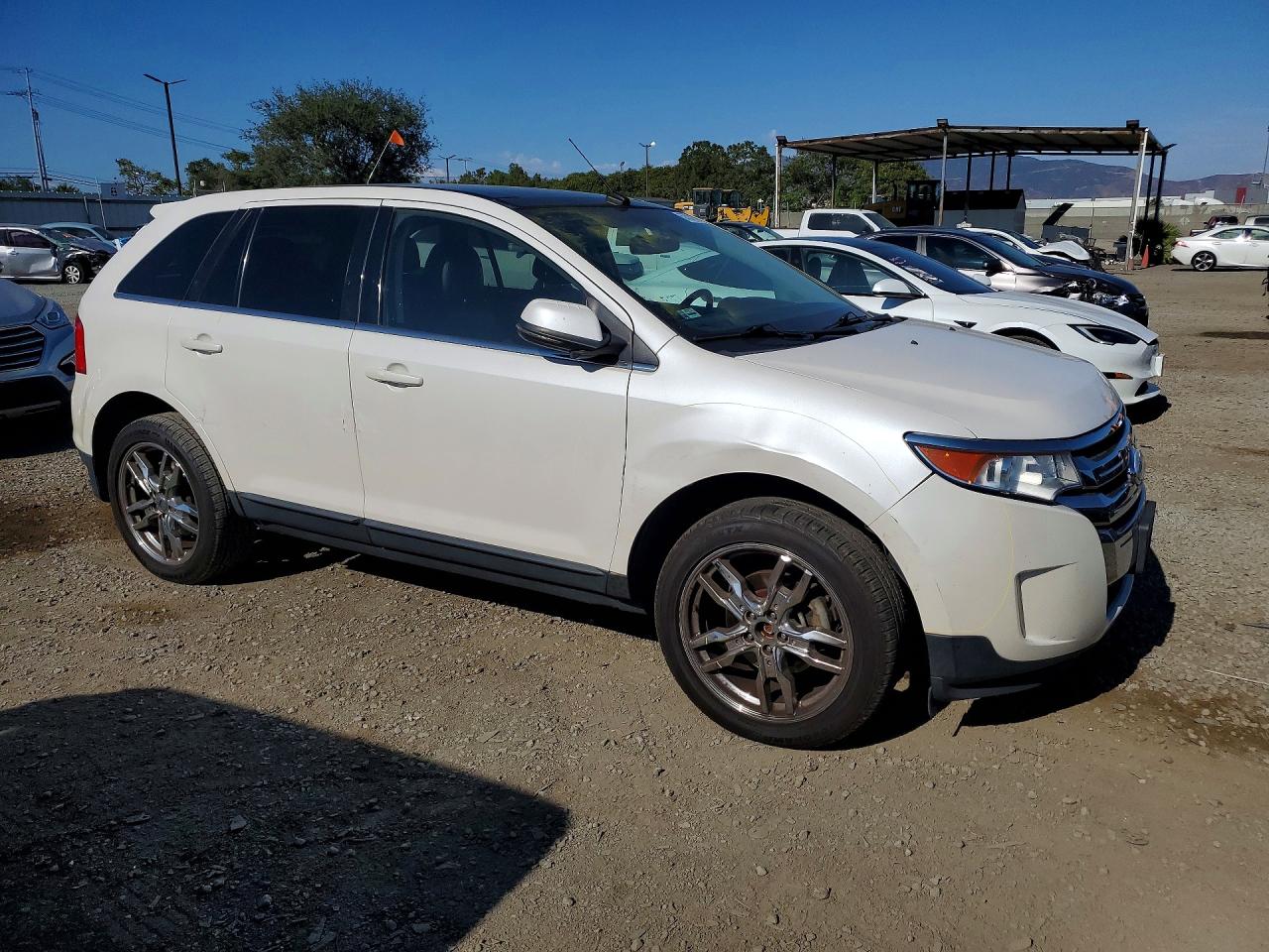 2012 Ford Edge Limited White vin: 2FMDK3KC4CBA81989