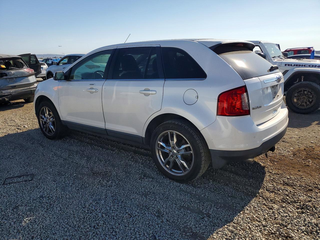 2012 Ford Edge Limited White vin: 2FMDK3KC4CBA81989