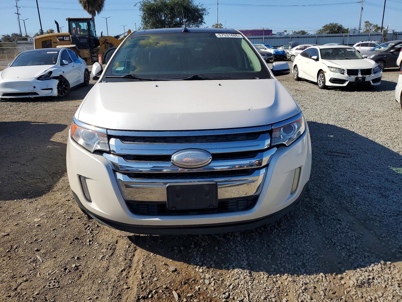 2012 Ford Edge Limited White vin: 2FMDK3KC4CBA81989