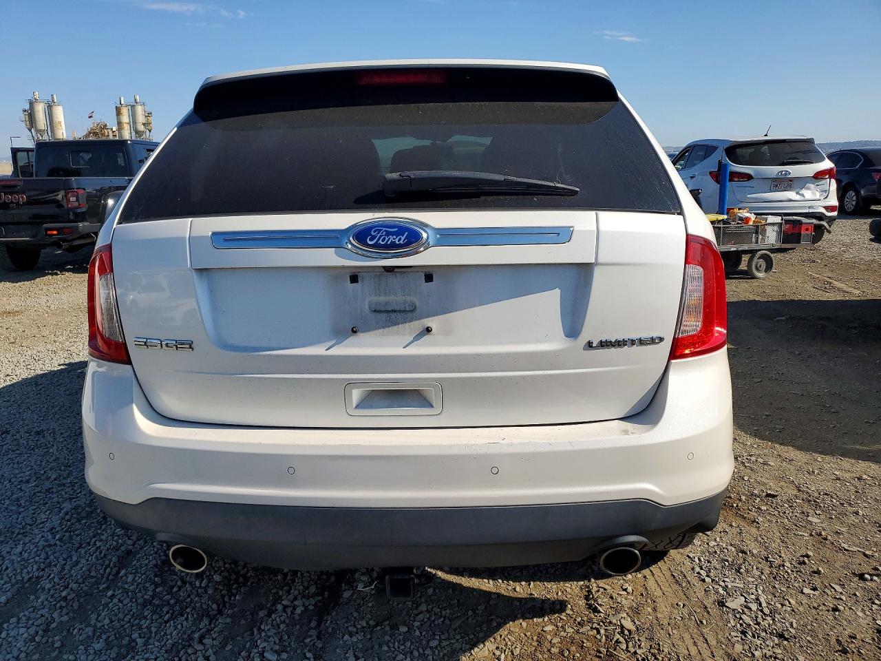 2012 Ford Edge Limited White vin: 2FMDK3KC4CBA81989