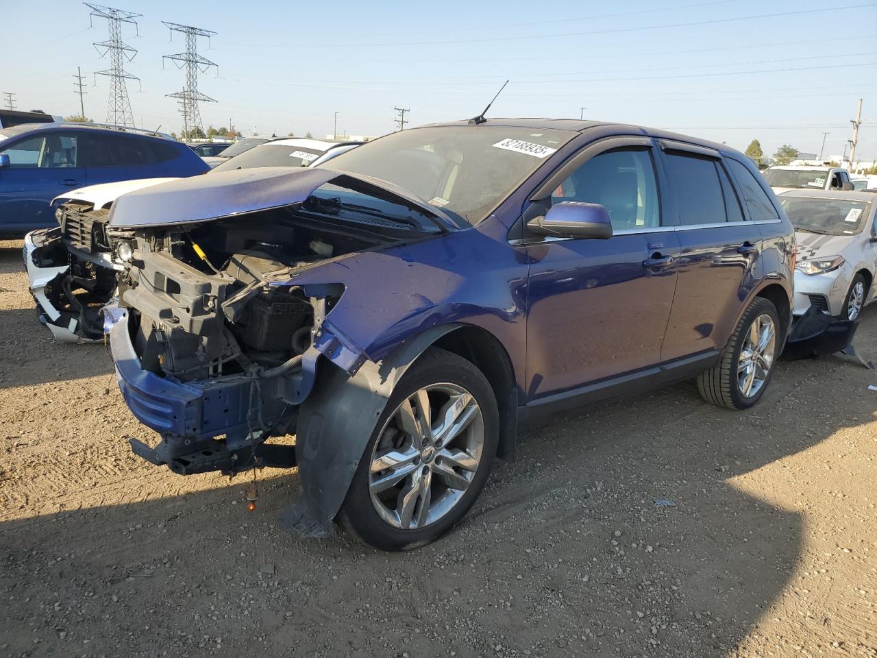 2013 Ford Edge Limited Blue vin: 2FMDK3KC4DBA25570