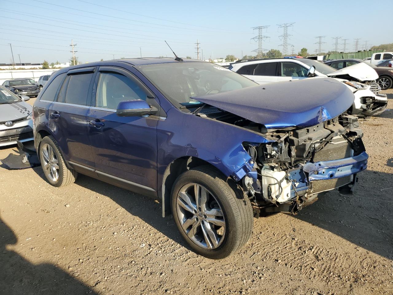 2013 Ford Edge Limited Blue vin: 2FMDK3KC4DBA25570