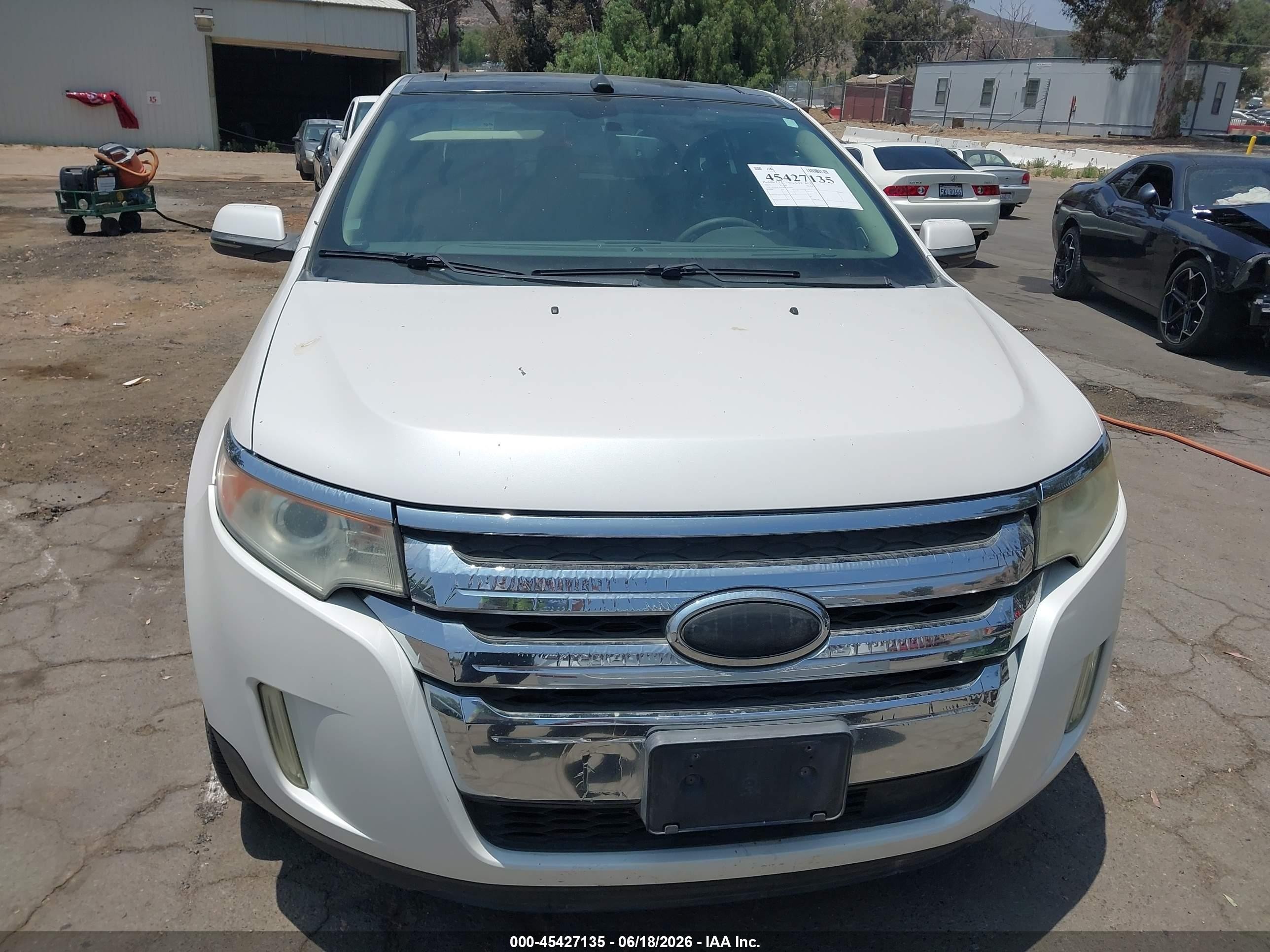 2013 Ford Edge Limited White vin: 2FMDK3KC4DBA32292