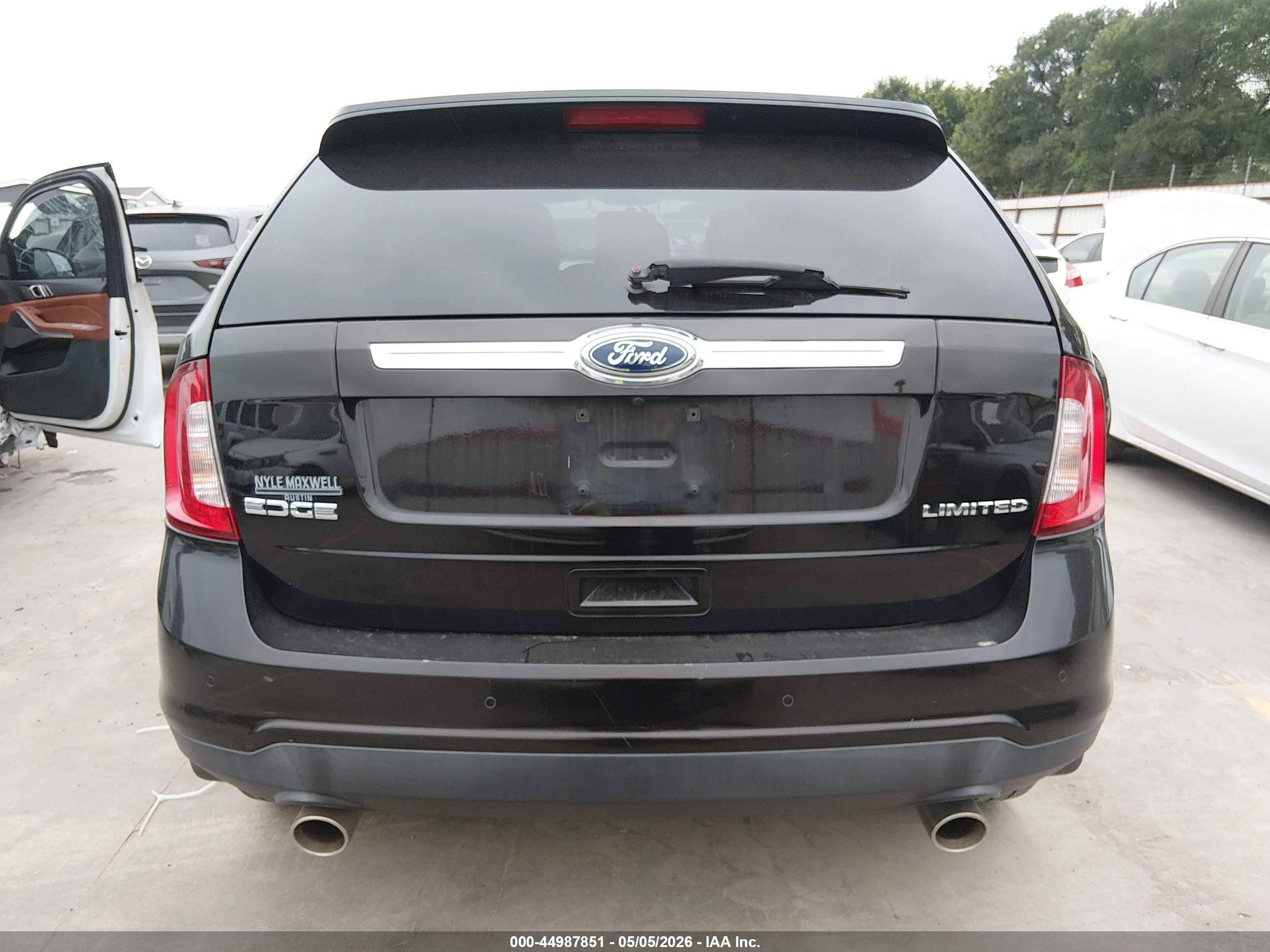 2013 Ford Edge Limited Black vin: 2FMDK3KC4DBA35175
