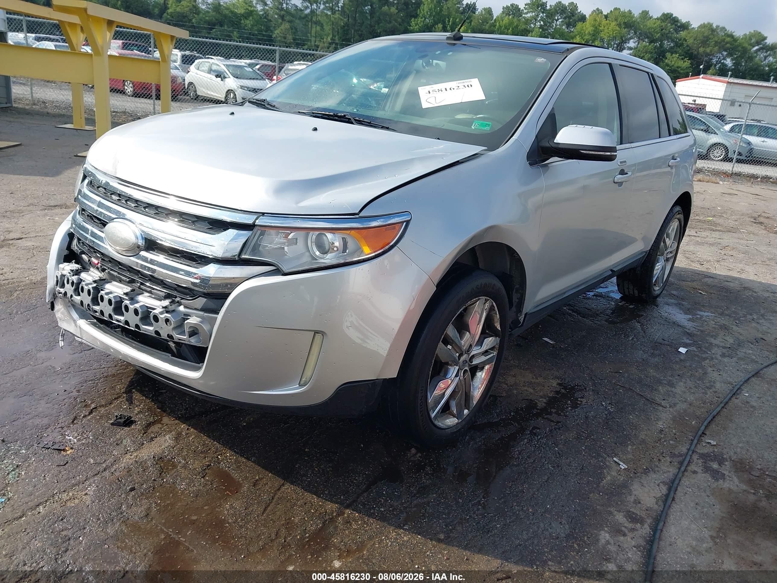 2013 Ford Edge Limited Серебряный vin: 2FMDK3KC4DBA44040