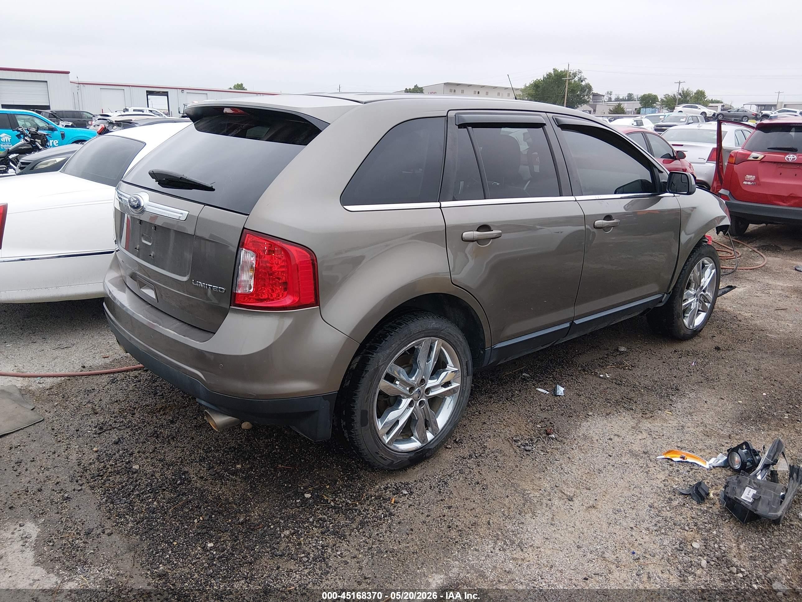 2013 Ford Edge Limited Brown vin: 2FMDK3KC4DBA77068