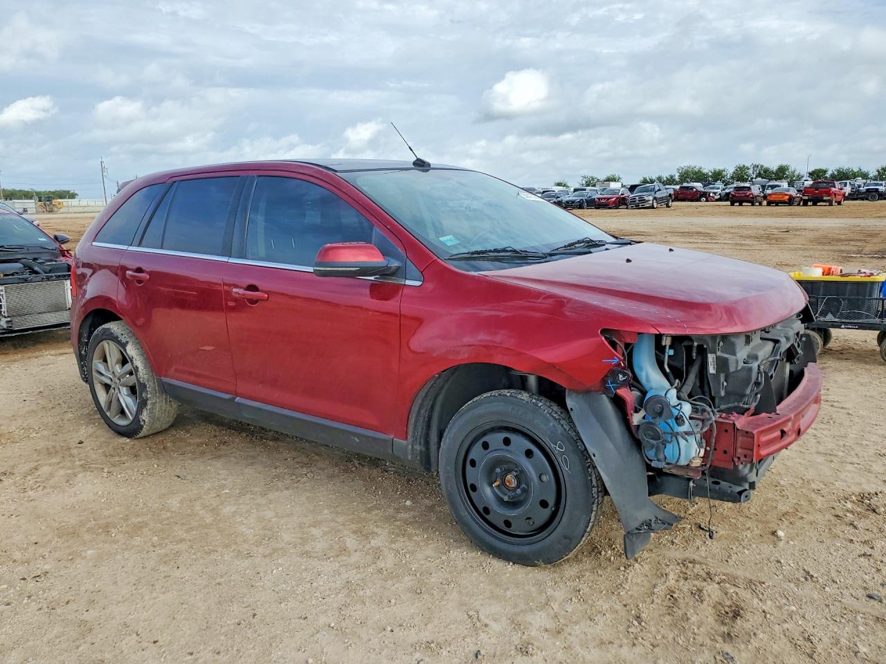 2013 Ford Edge Limited Red vin: 2FMDK3KC4DBB21294