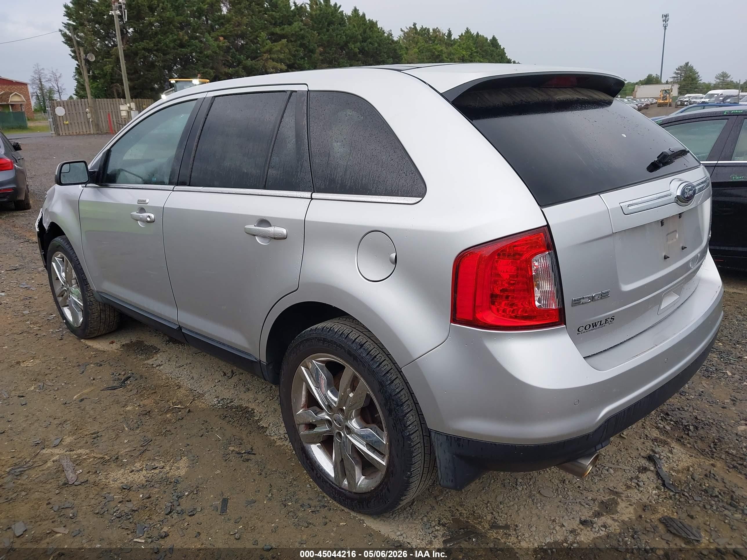 2013 Ford Edge Limited Silver vin: 2FMDK3KC4DBB50956