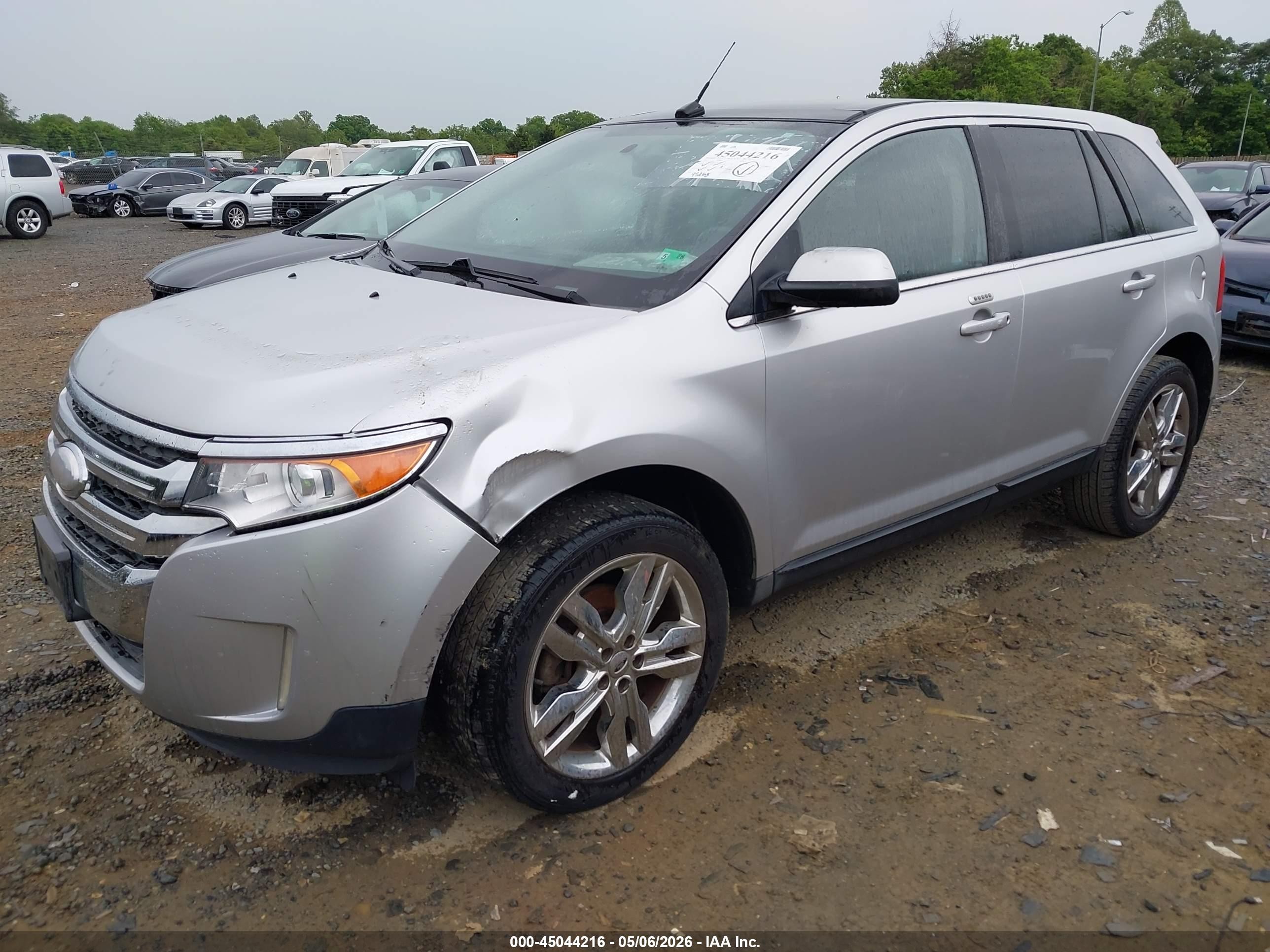 2013 Ford Edge Limited Silver vin: 2FMDK3KC4DBB50956