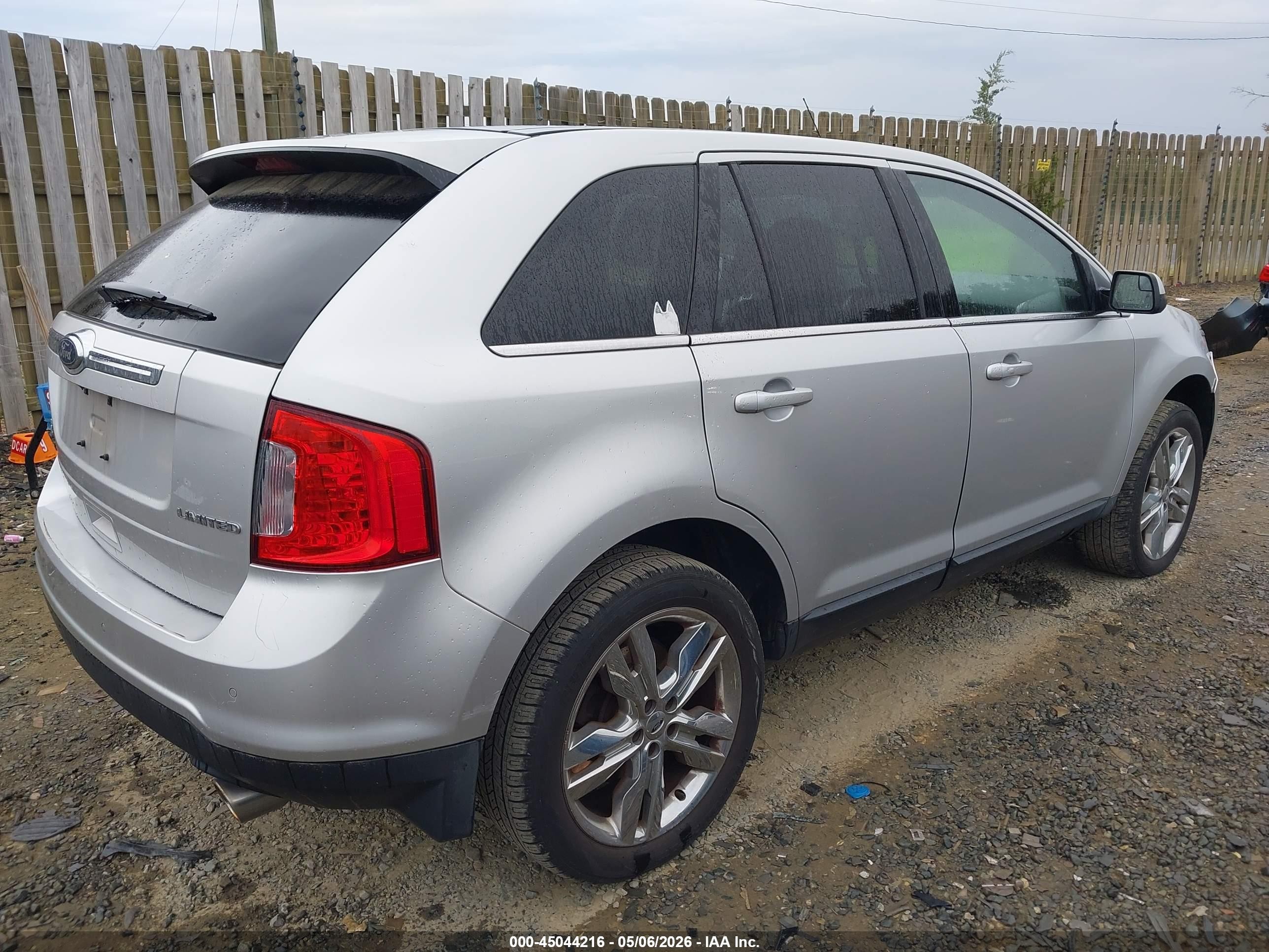 2013 Ford Edge Limited Silver vin: 2FMDK3KC4DBB50956