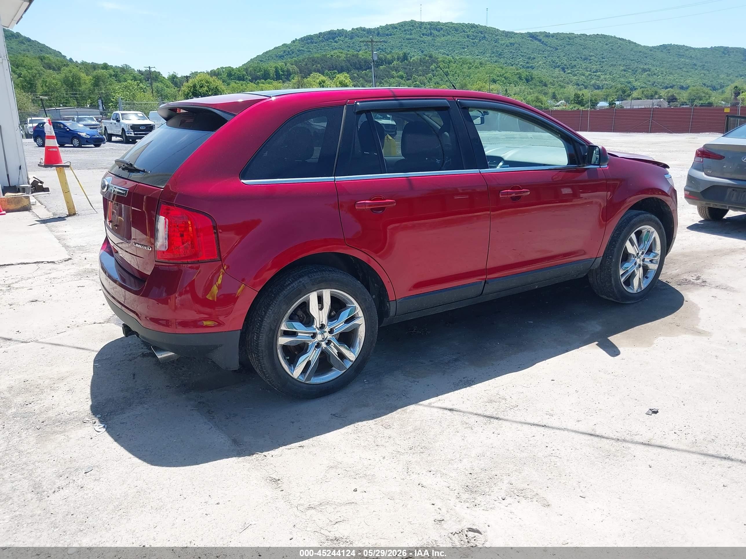 2013 Ford Edge Limited Red vin: 2FMDK3KC4DBB69538