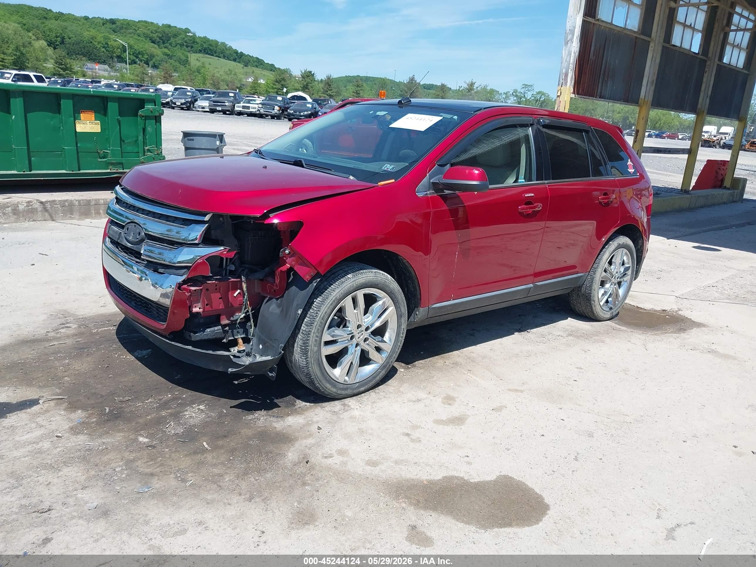 2013 Ford Edge Limited Red vin: 2FMDK3KC4DBB69538