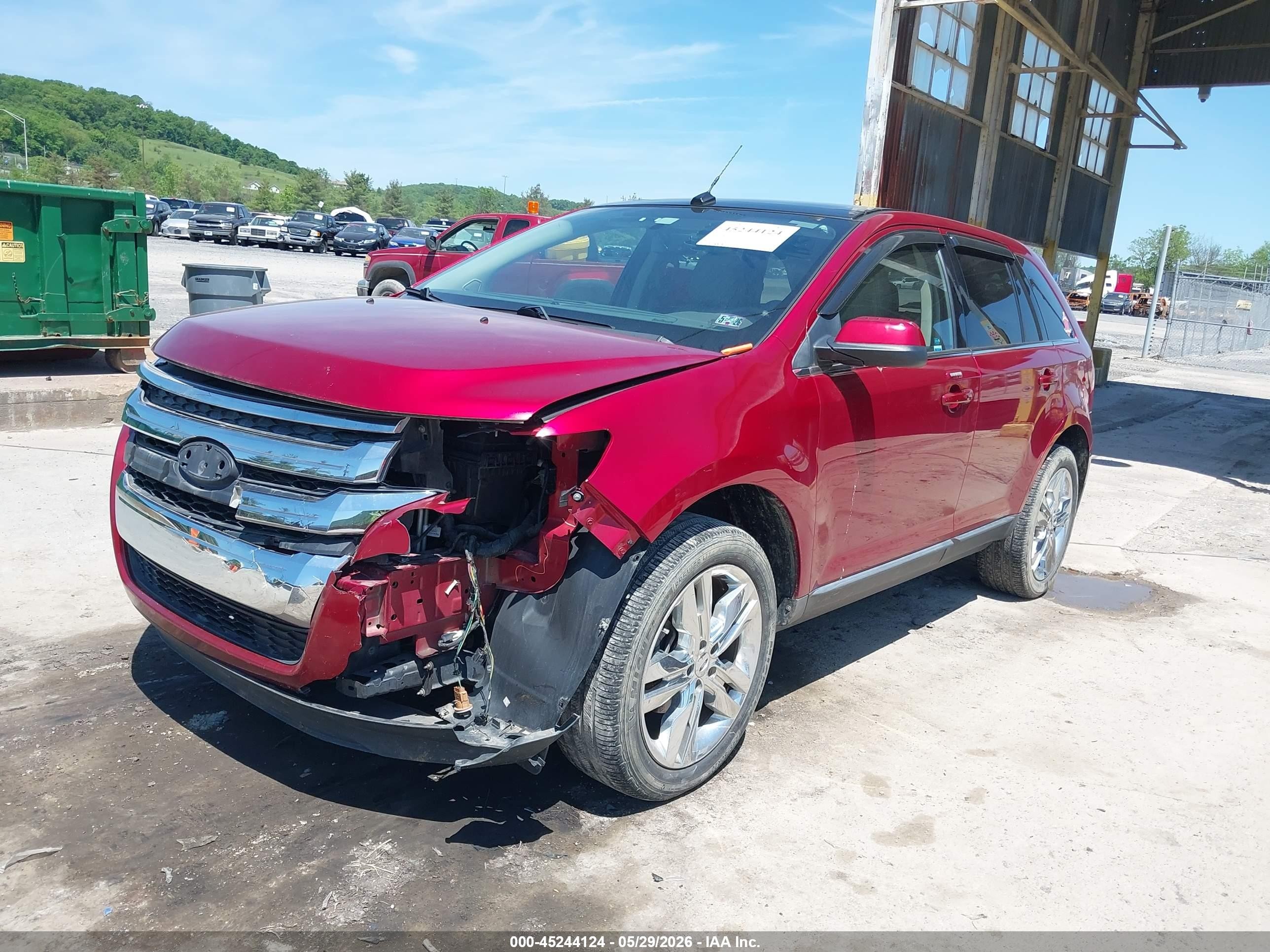 2013 Ford Edge Limited Red vin: 2FMDK3KC4DBB69538