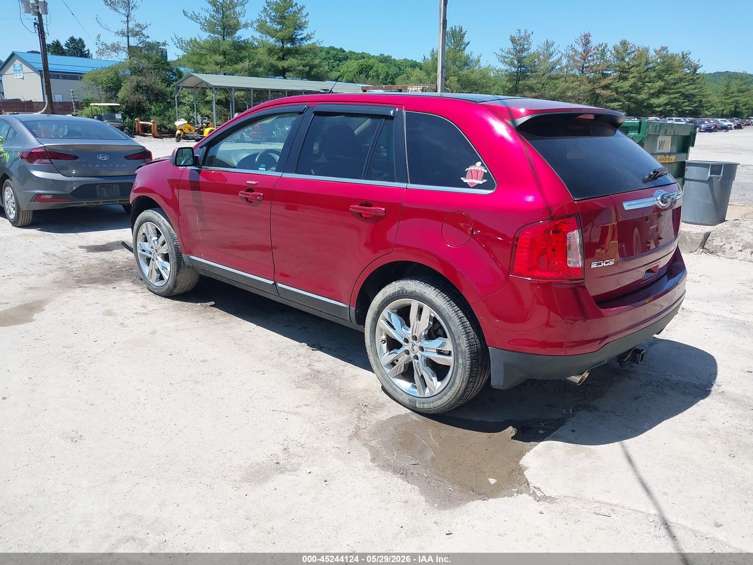 2013 Ford Edge Limited Red vin: 2FMDK3KC4DBB69538