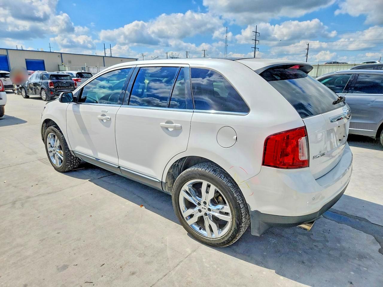 2013 Ford Edge Limited White vin: 2FMDK3KC4DBB74495