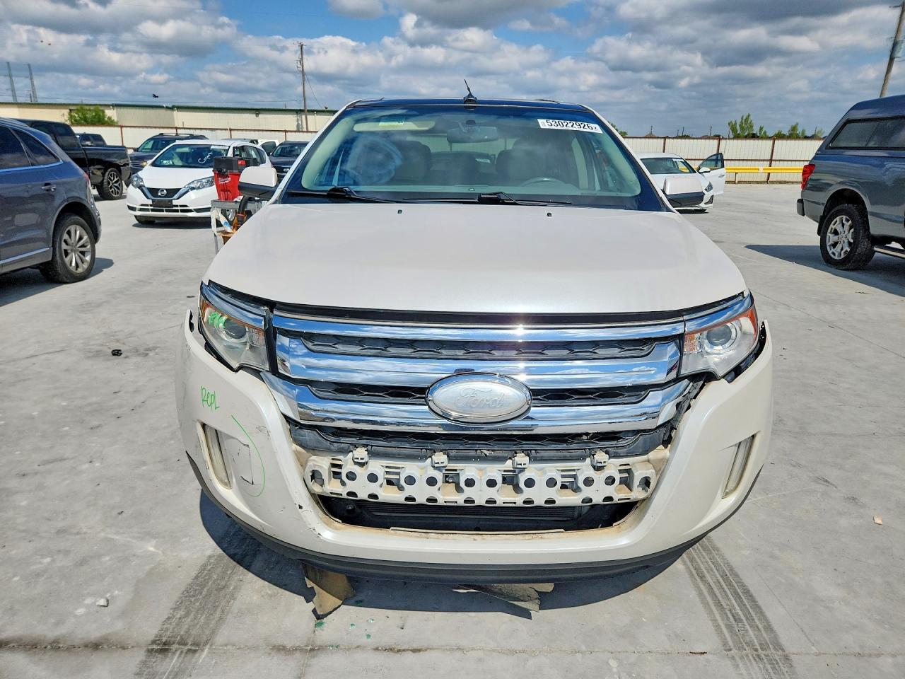 2013 Ford Edge Limited White vin: 2FMDK3KC4DBB74495