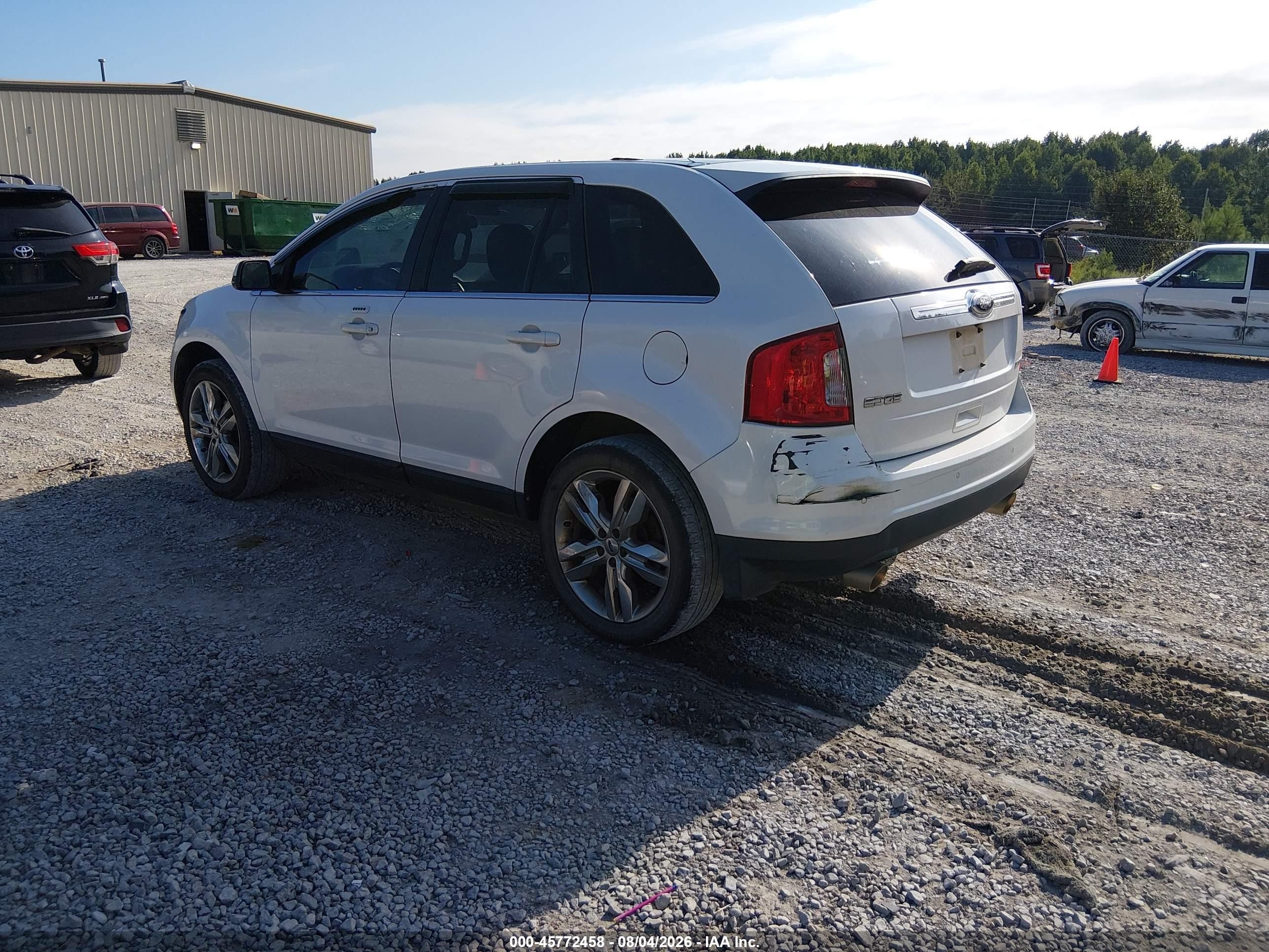 2013 Ford Edge Limited Белый vin: 2FMDK3KC4DBC05289