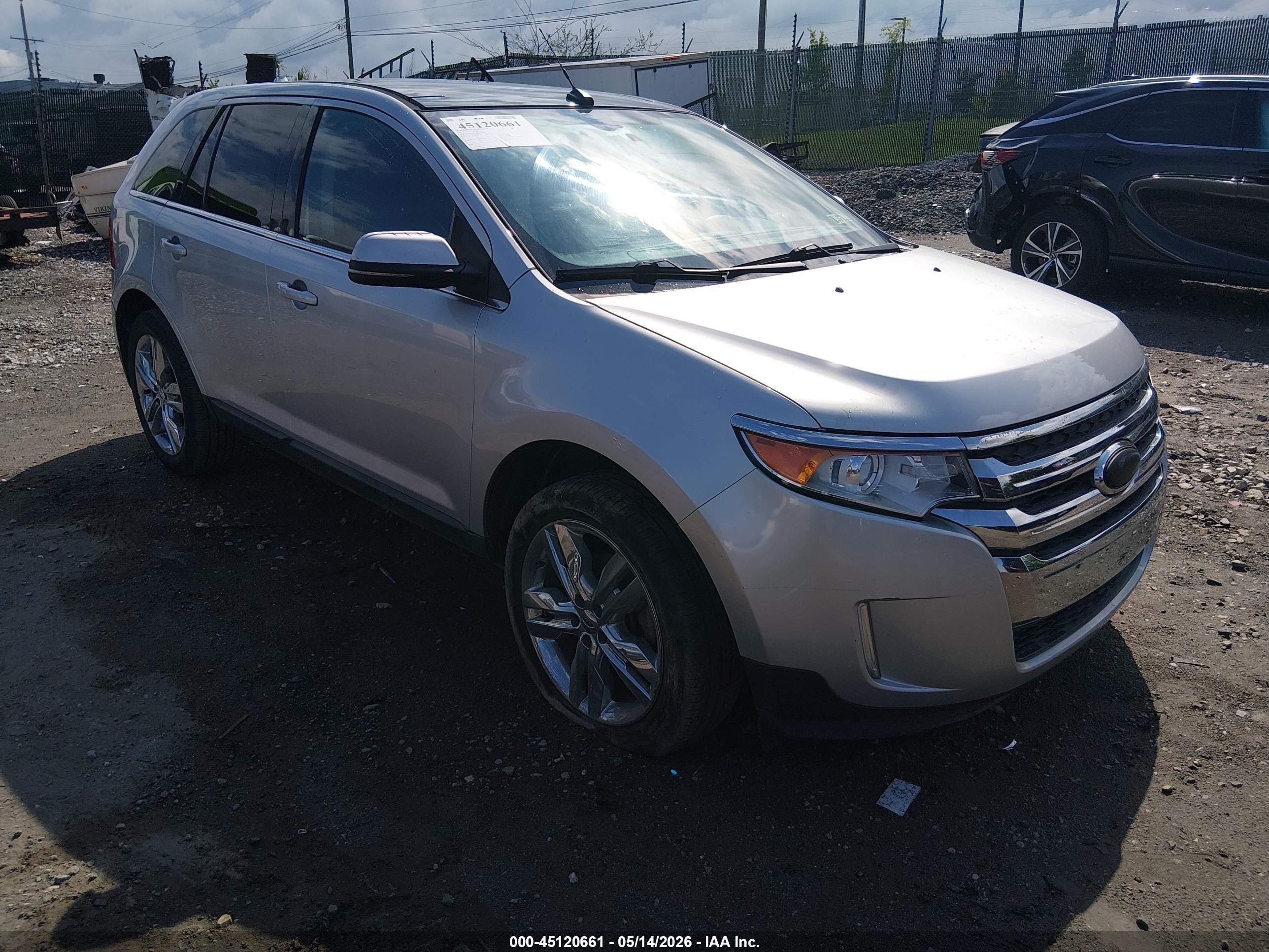 2013 Ford Edge Limited Silver vin: 2FMDK3KC4DBC36834