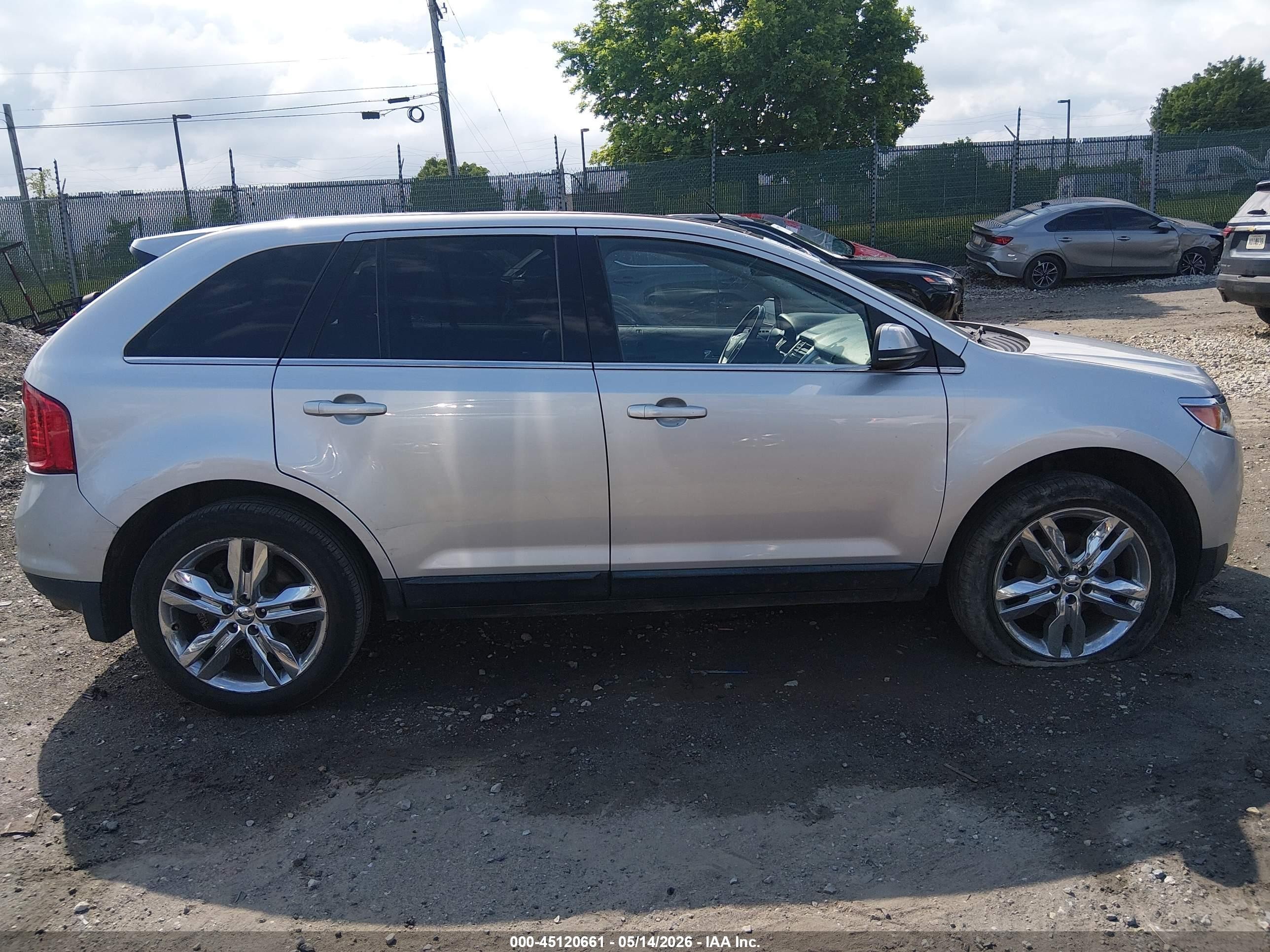 2013 Ford Edge Limited Silver vin: 2FMDK3KC4DBC36834