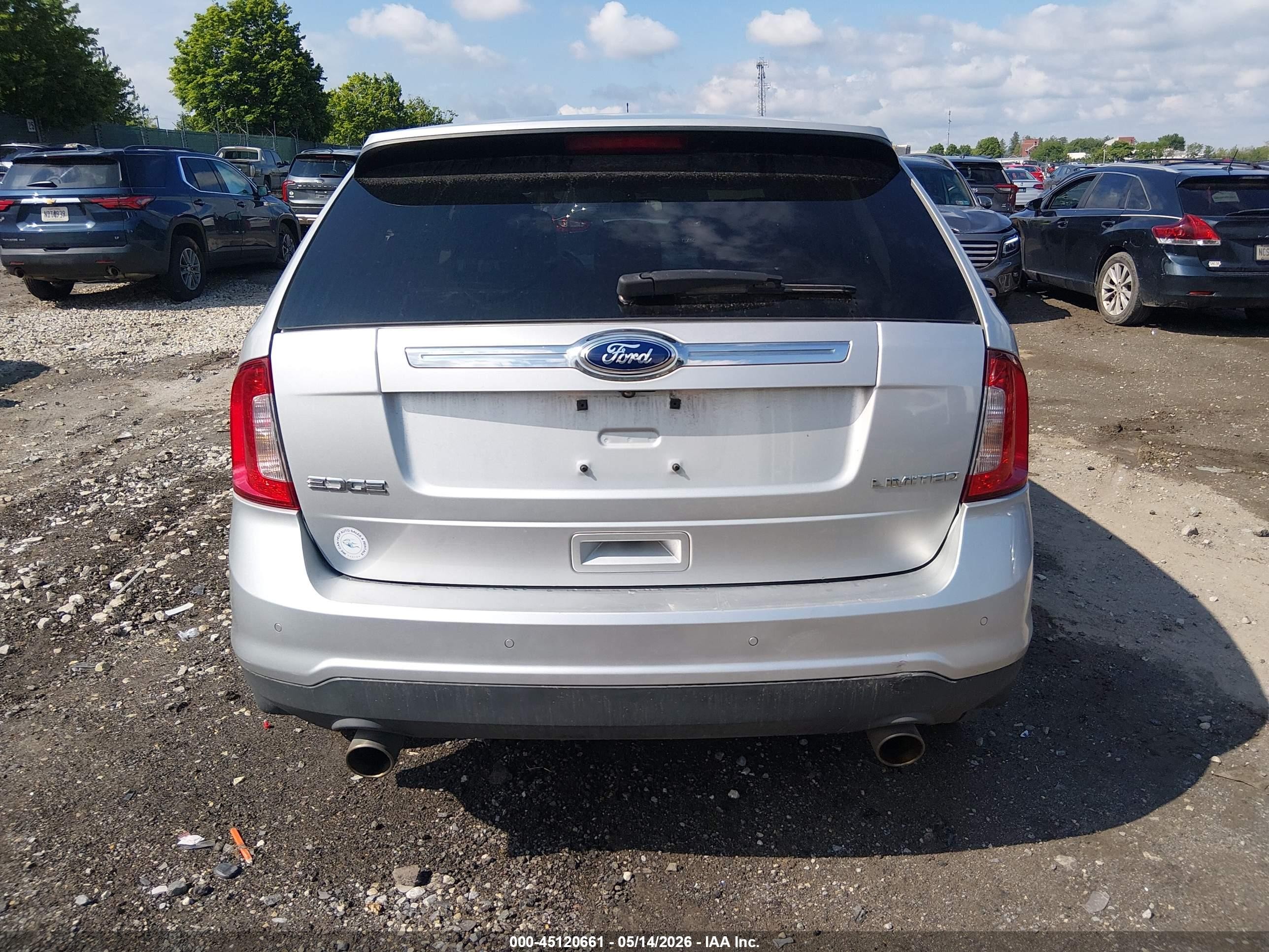 2013 Ford Edge Limited Silver vin: 2FMDK3KC4DBC36834