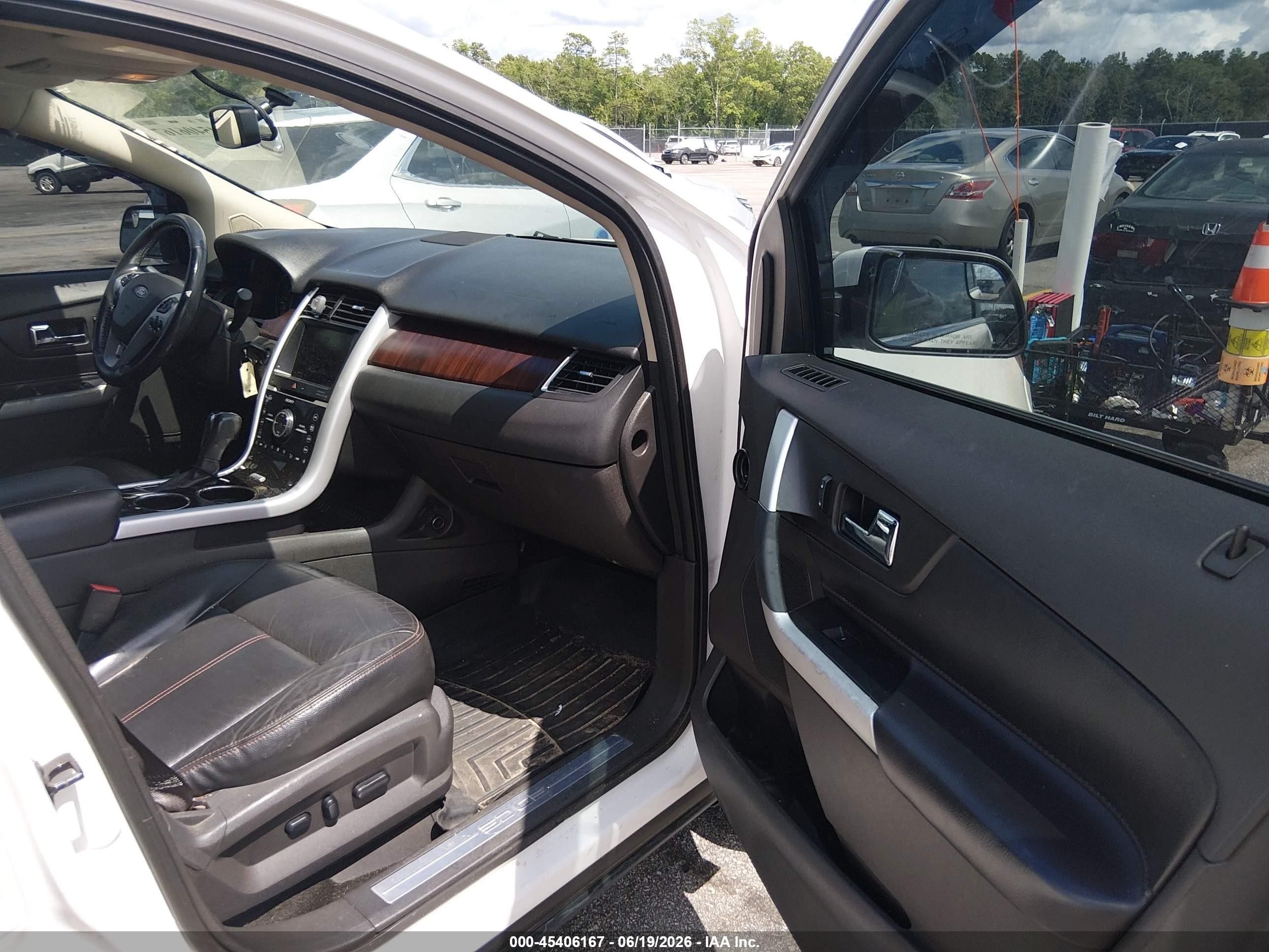 2013 Ford Edge Limited White vin: 2FMDK3KC4DBC54928