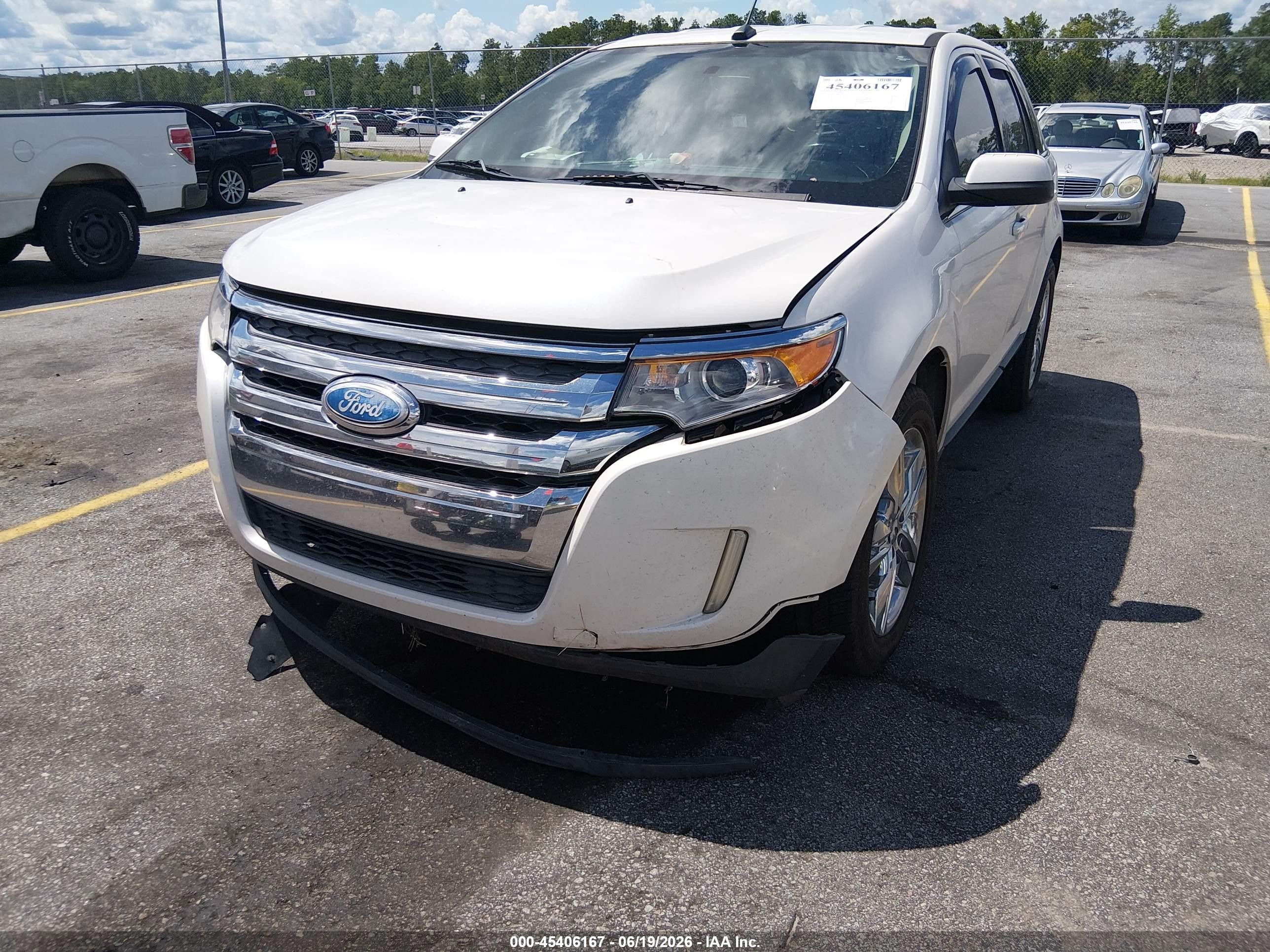 2013 Ford Edge Limited White vin: 2FMDK3KC4DBC54928