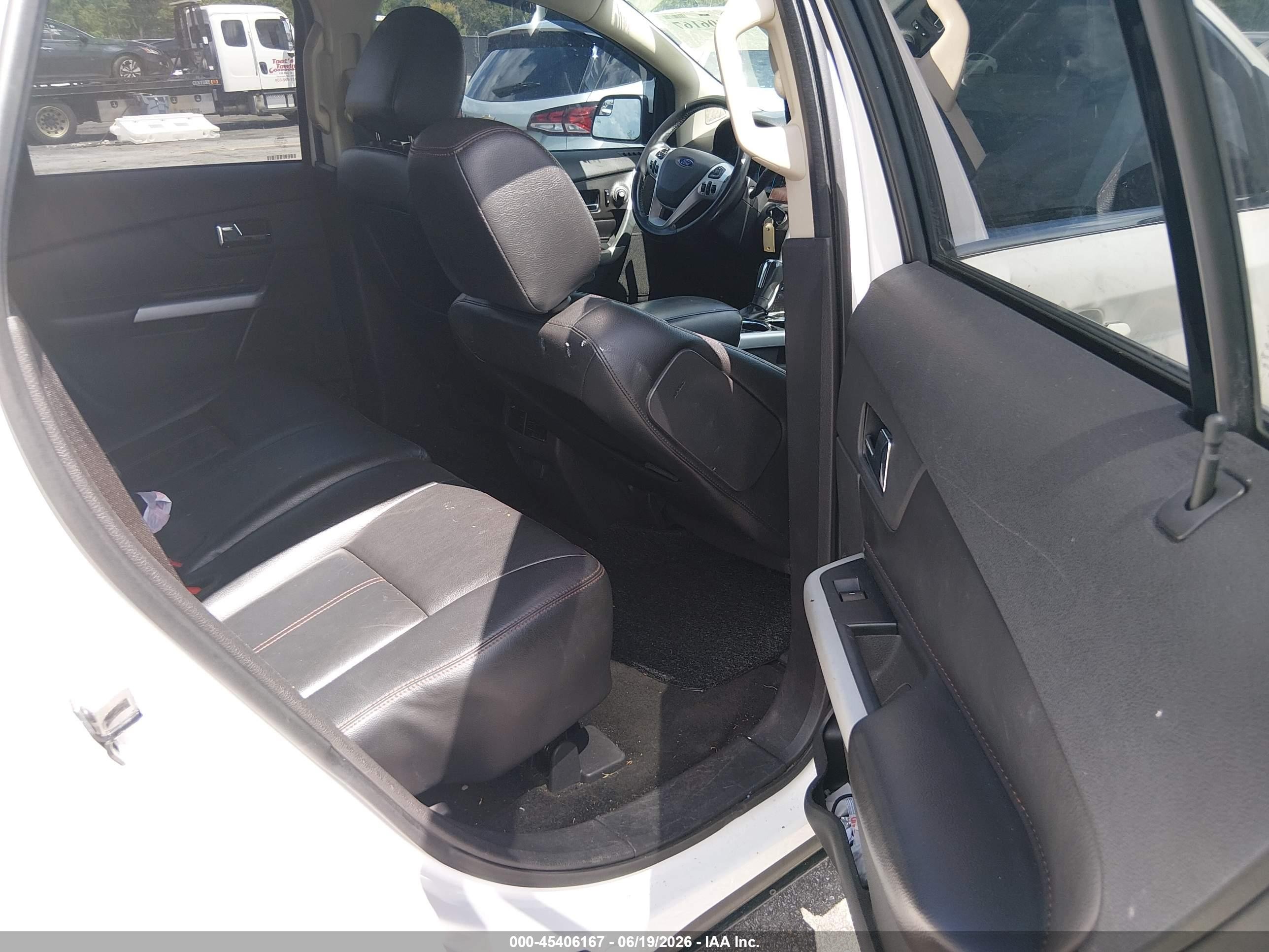 2013 Ford Edge Limited White vin: 2FMDK3KC4DBC54928
