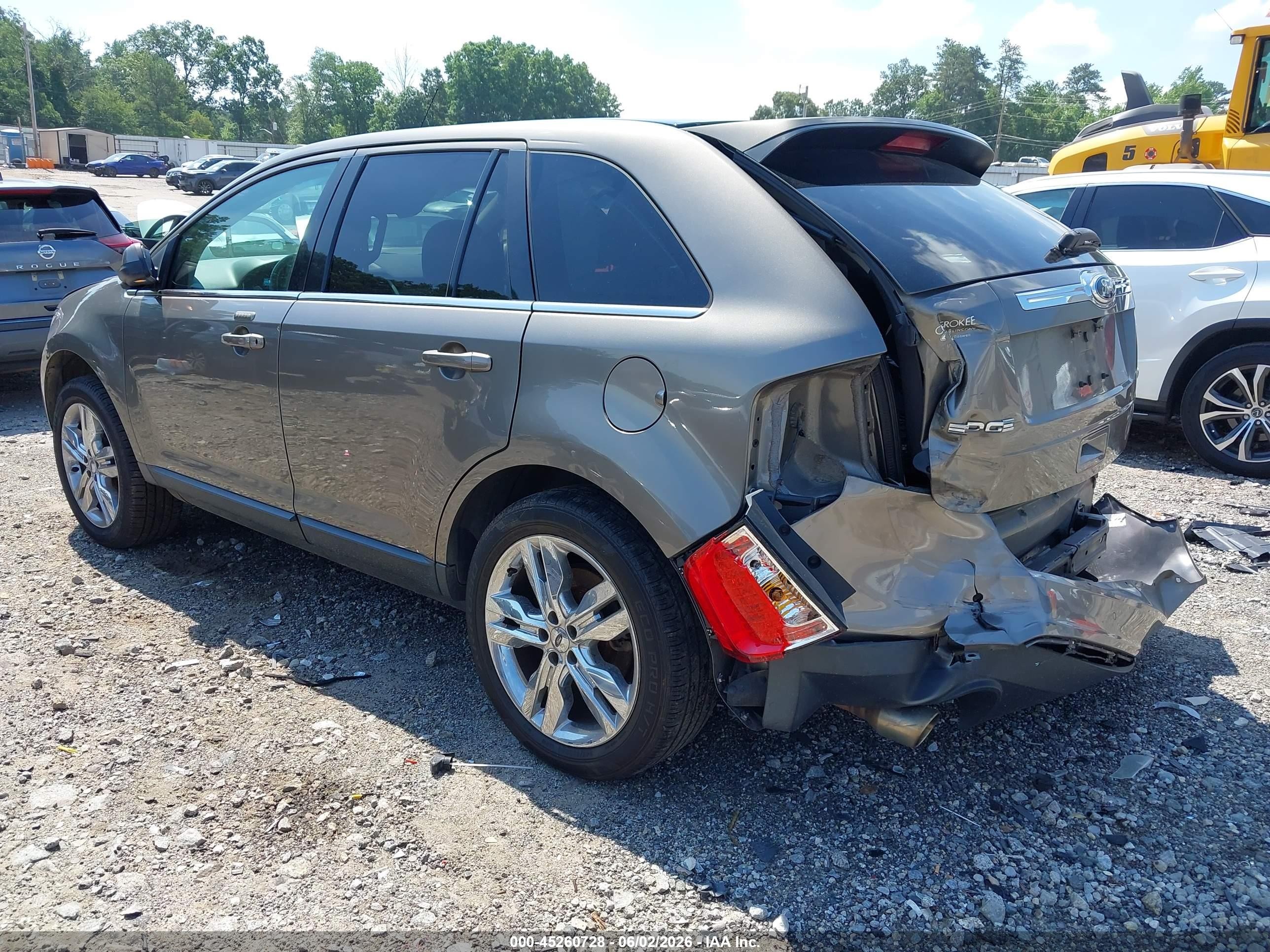 2013 Ford Edge Limited Gray vin: 2FMDK3KC4DBE30490