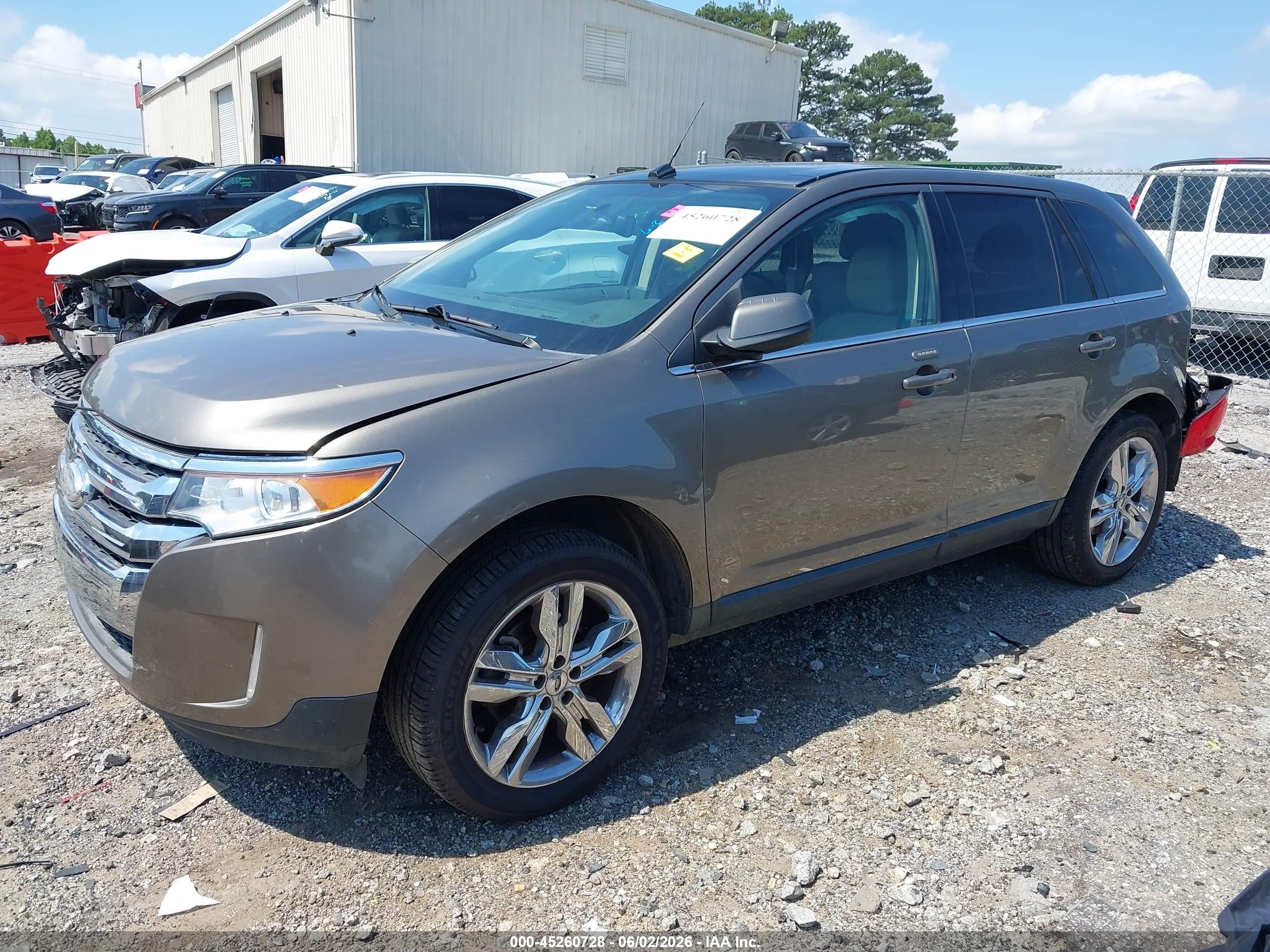 2013 Ford Edge Limited Gray vin: 2FMDK3KC4DBE30490