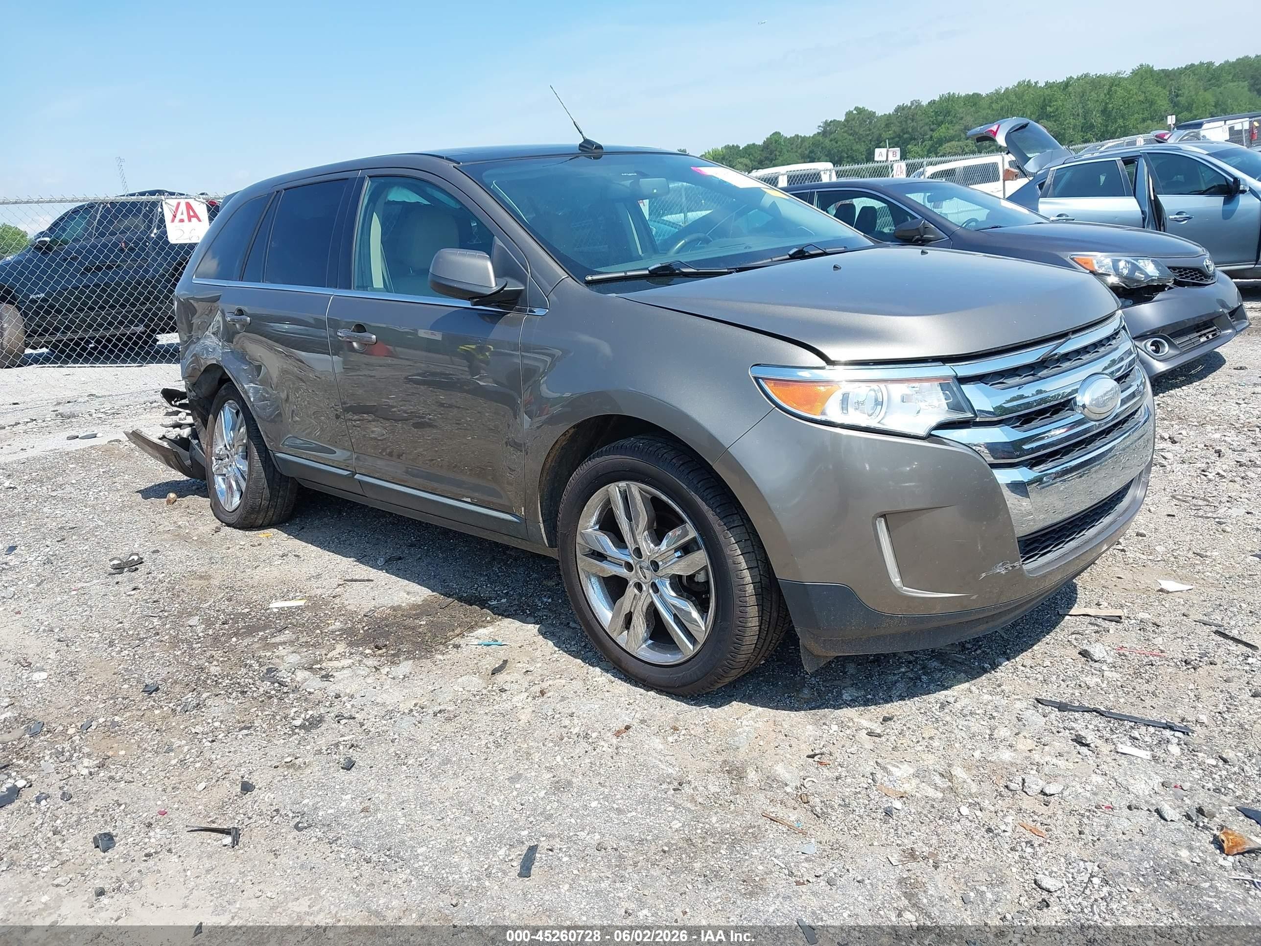 2013 Ford Edge Limited Gray vin: 2FMDK3KC4DBE30490