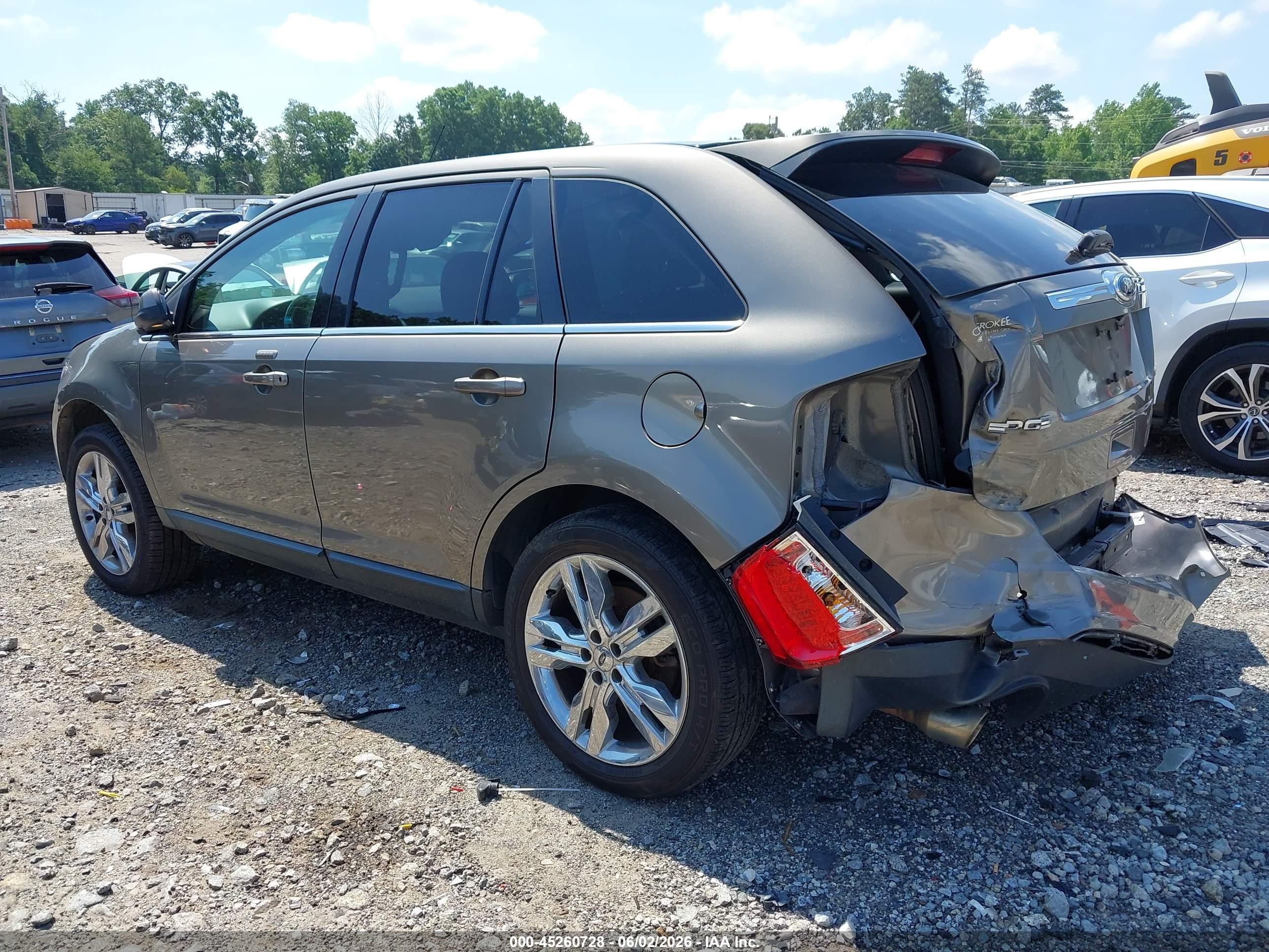 2013 Ford Edge Limited Gray vin: 2FMDK3KC4DBE30490