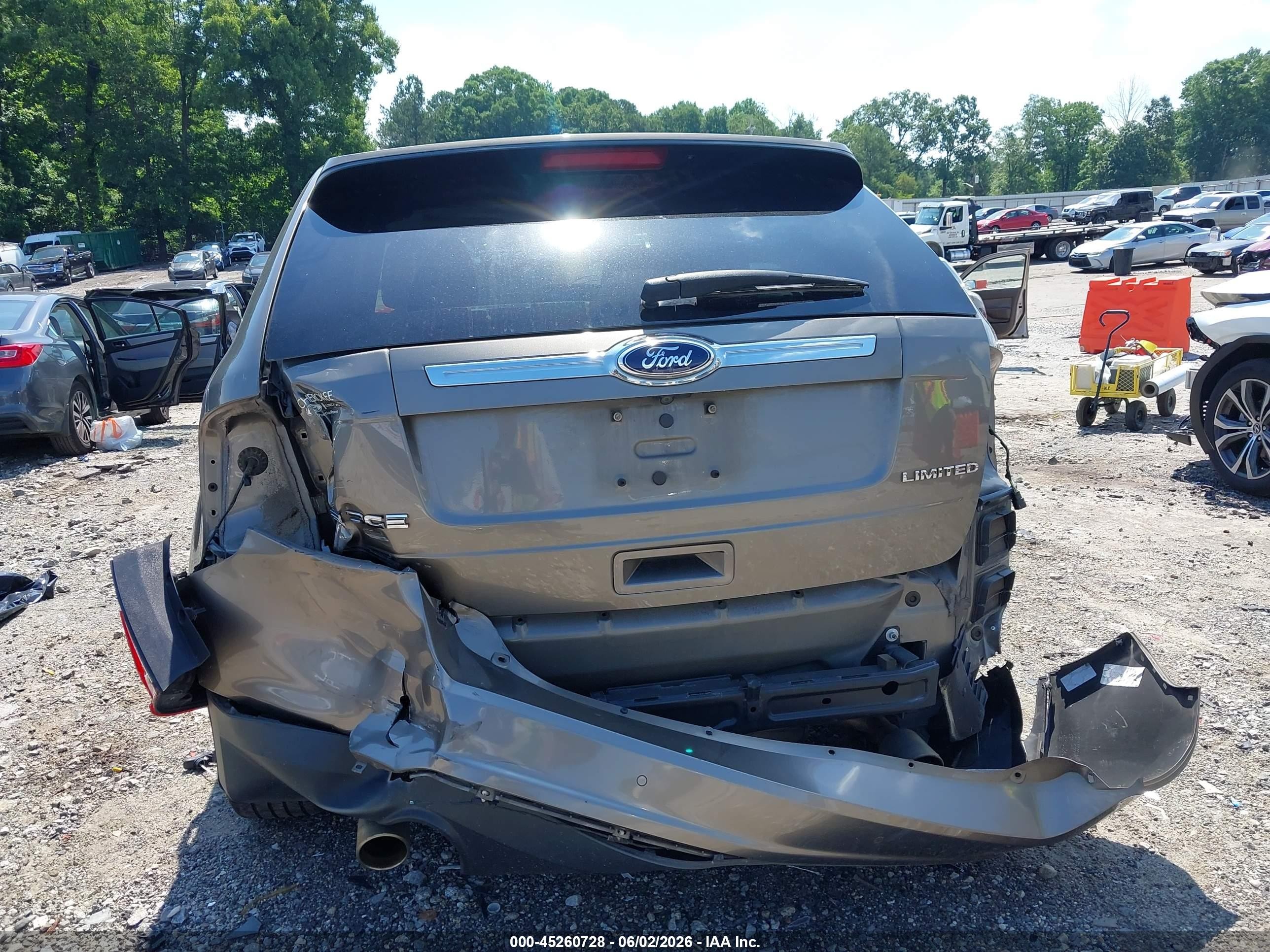 2013 Ford Edge Limited Gray vin: 2FMDK3KC4DBE30490