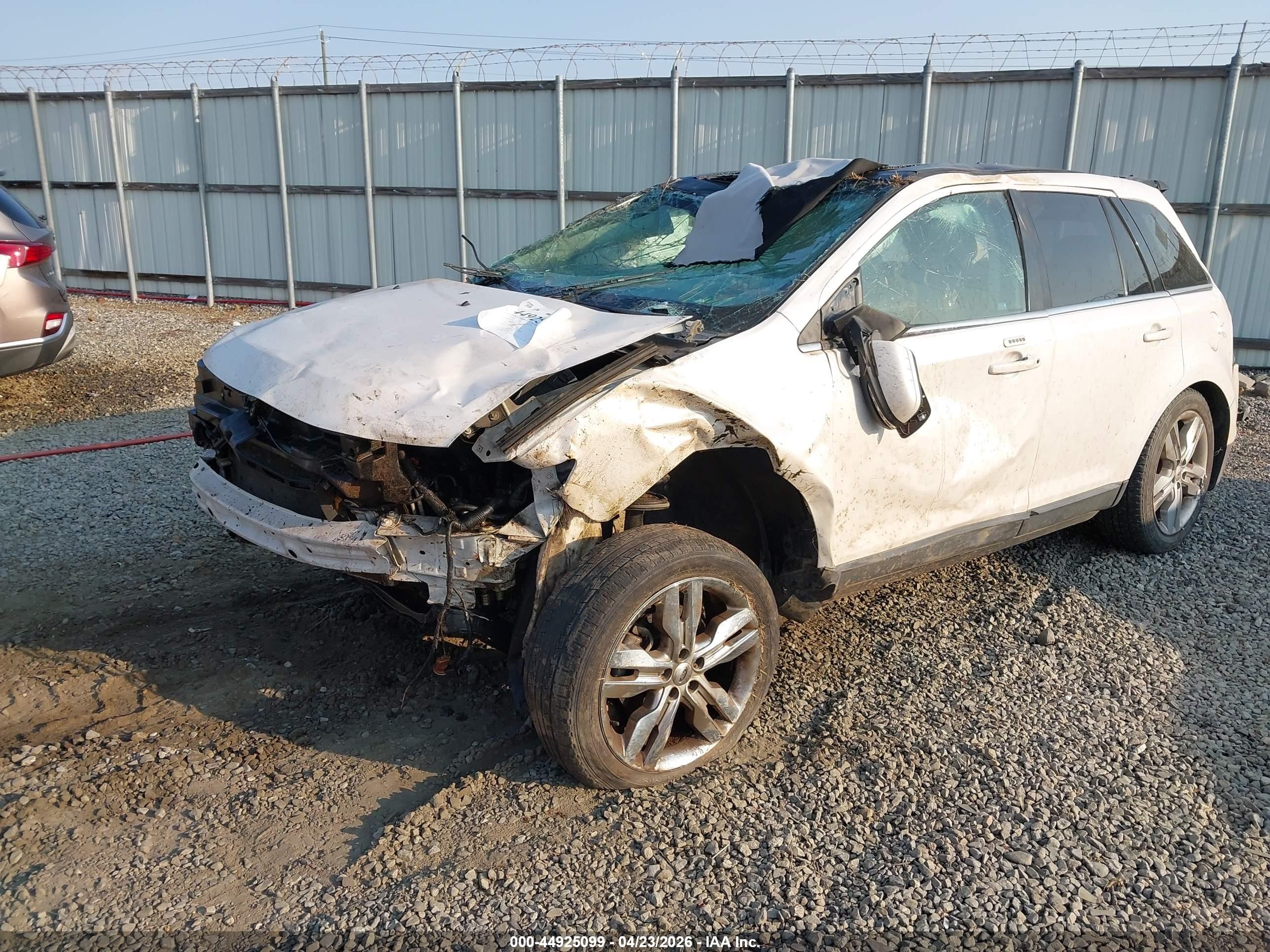 2014 Ford Edge Limited White vin: 2FMDK3KC4EBA32519
