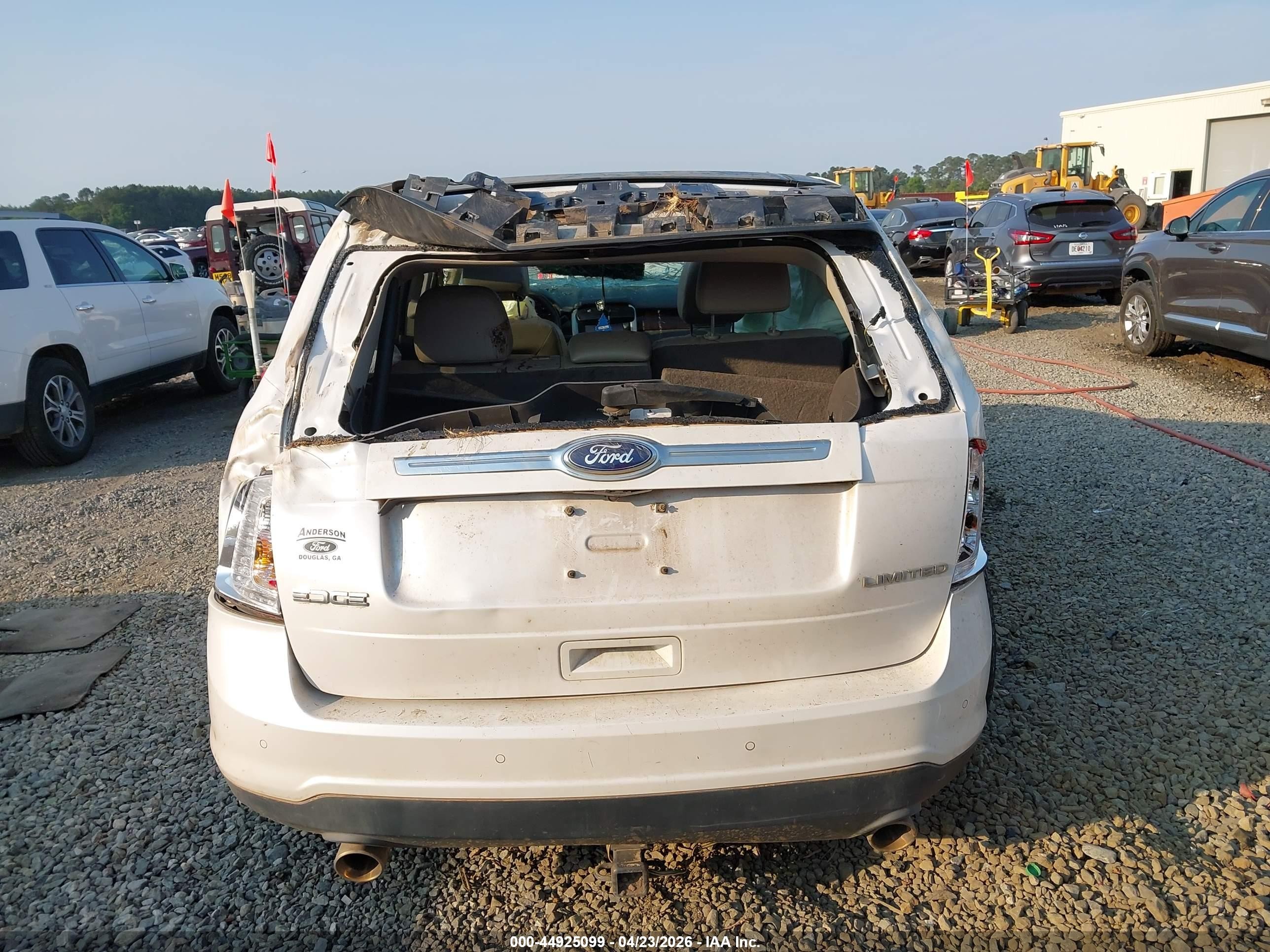 2014 Ford Edge Limited White vin: 2FMDK3KC4EBA32519