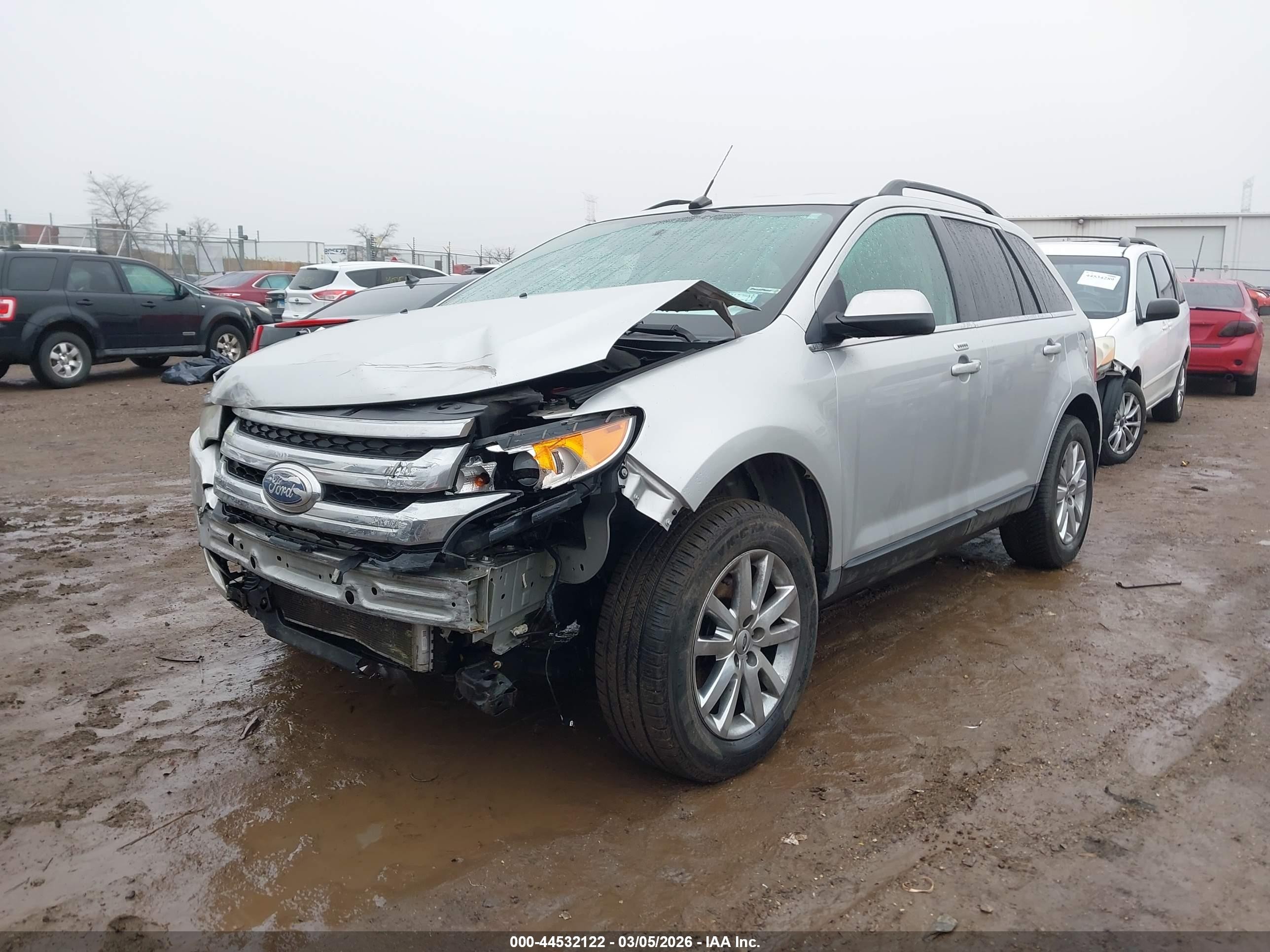 2014 Ford Edge Limited Silver vin: 2FMDK3KC4EBA57775