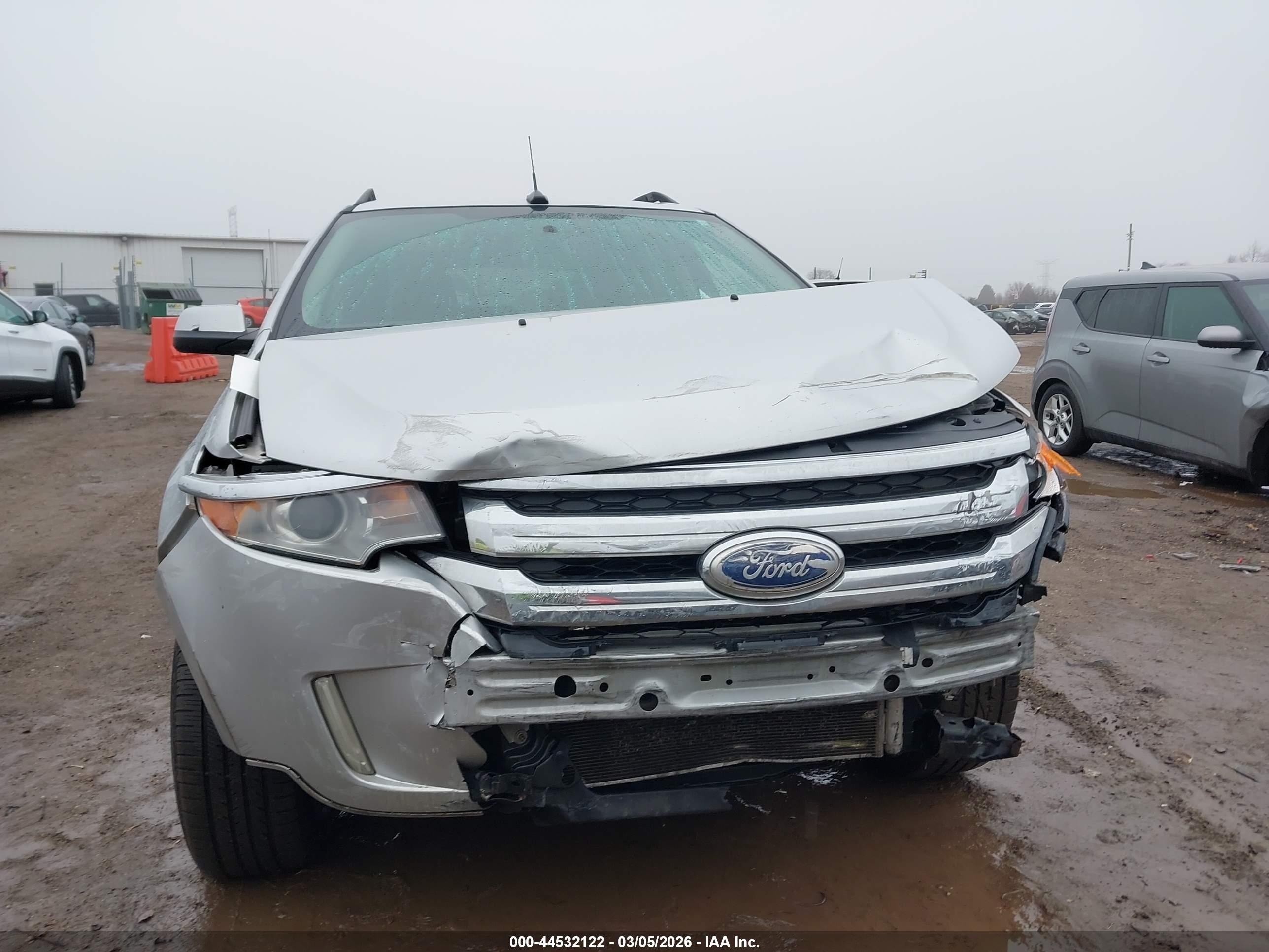 2014 Ford Edge Limited Silver vin: 2FMDK3KC4EBA57775