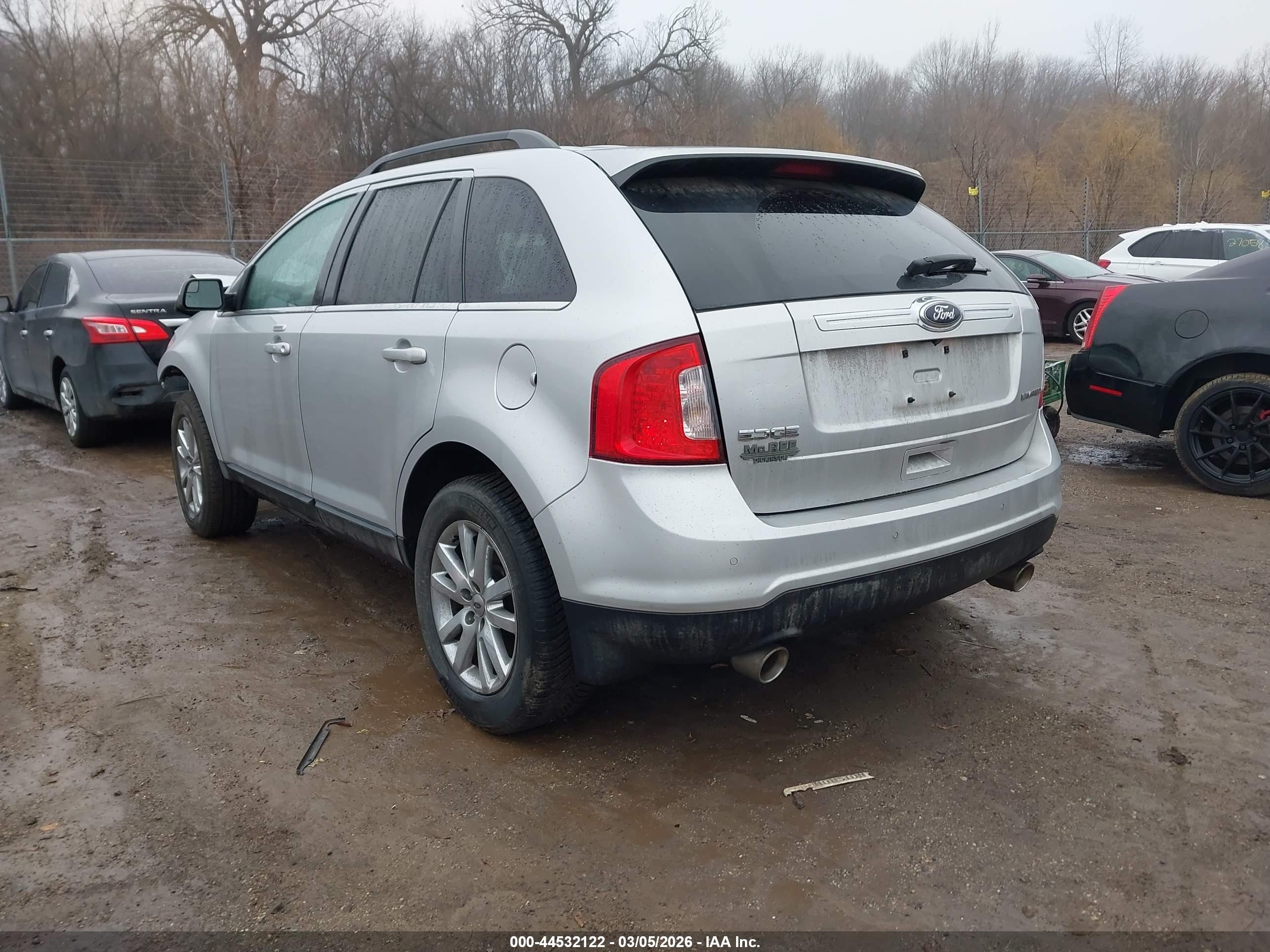 2014 Ford Edge Limited Silver vin: 2FMDK3KC4EBA57775