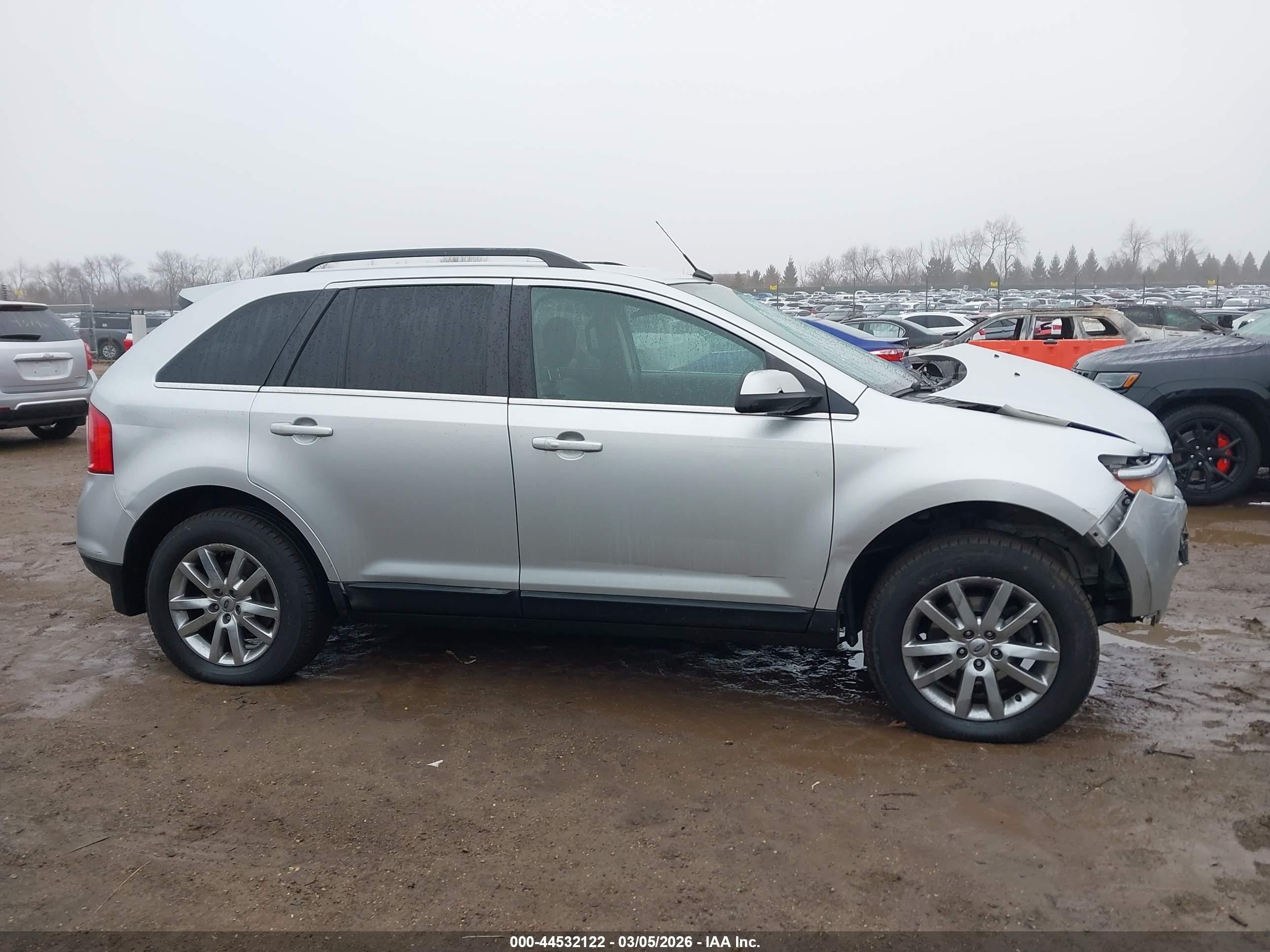 2014 Ford Edge Limited Silver vin: 2FMDK3KC4EBA57775