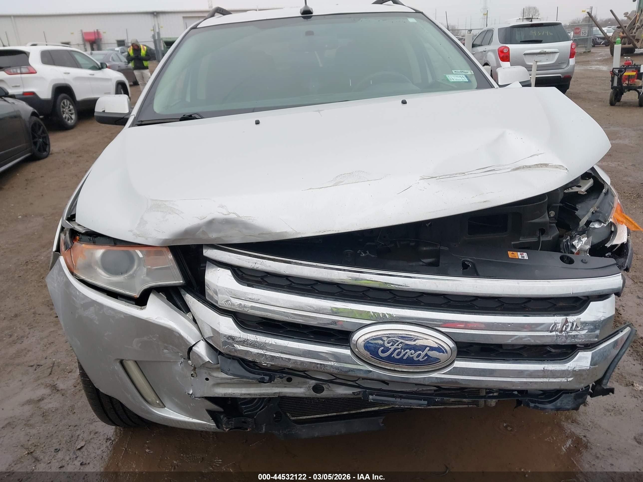 2014 Ford Edge Limited Silver vin: 2FMDK3KC4EBA57775