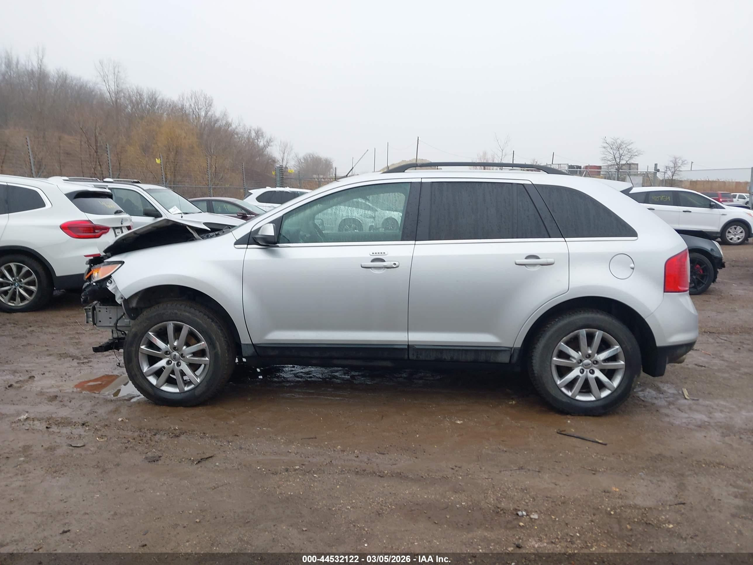 2014 Ford Edge Limited Silver vin: 2FMDK3KC4EBA57775