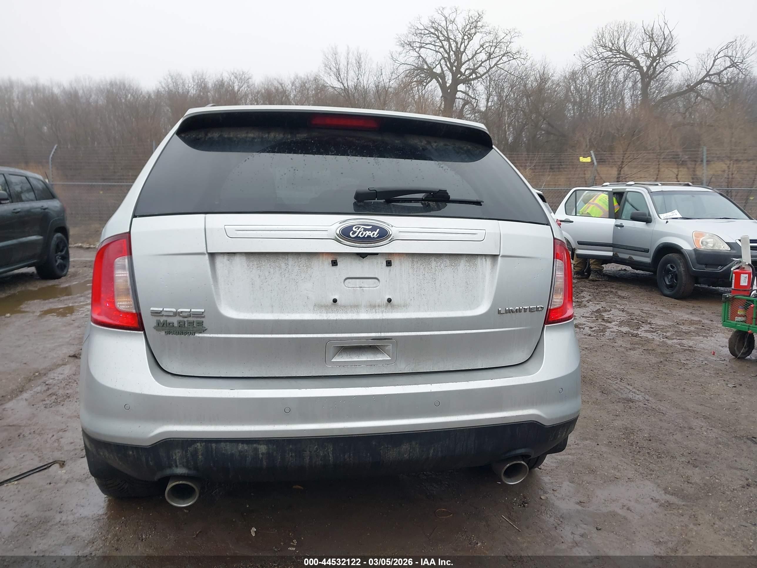 2014 Ford Edge Limited Silver vin: 2FMDK3KC4EBA57775