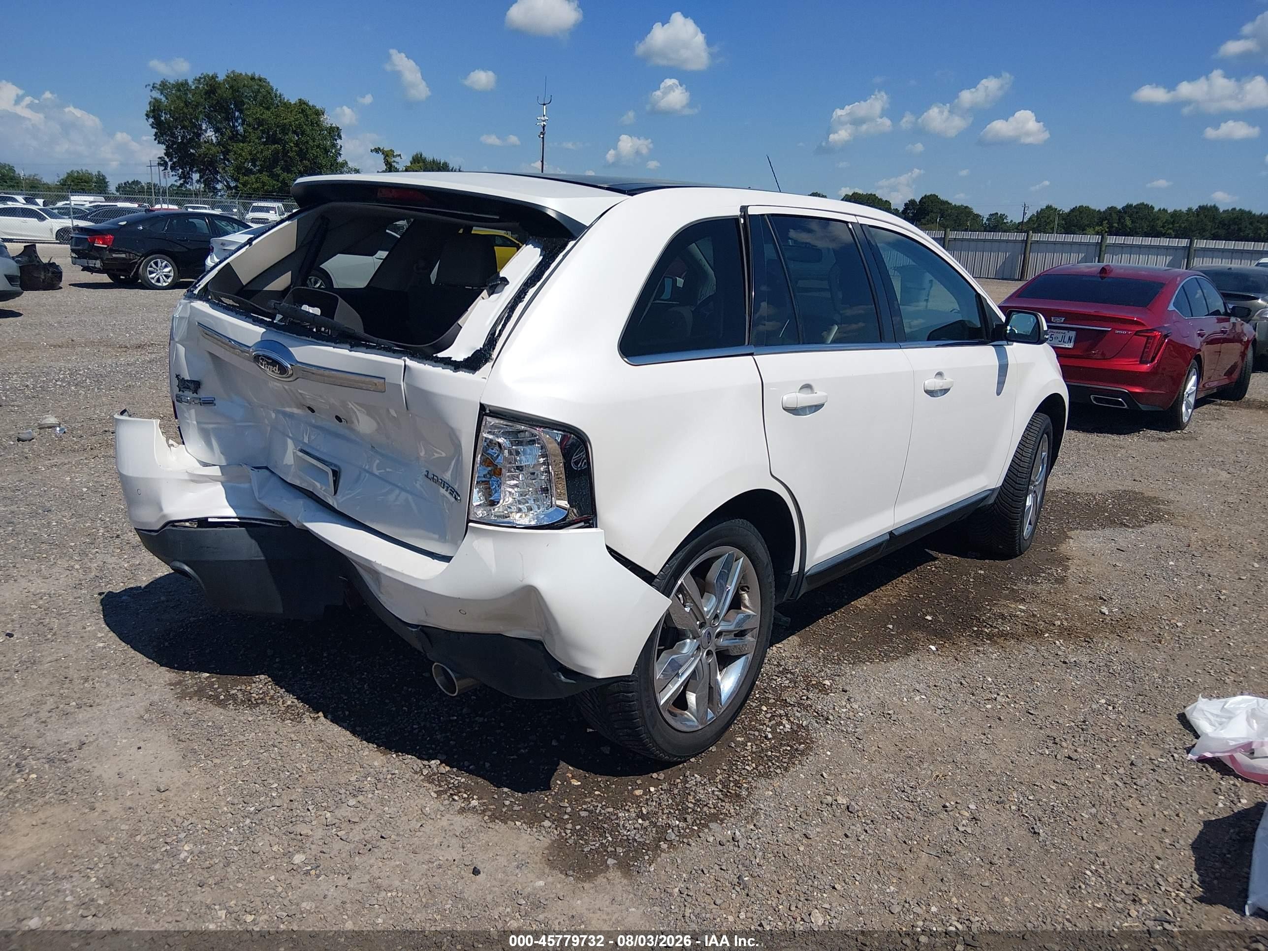2014 Ford Edge Limited Белый vin: 2FMDK3KC4EBB72604