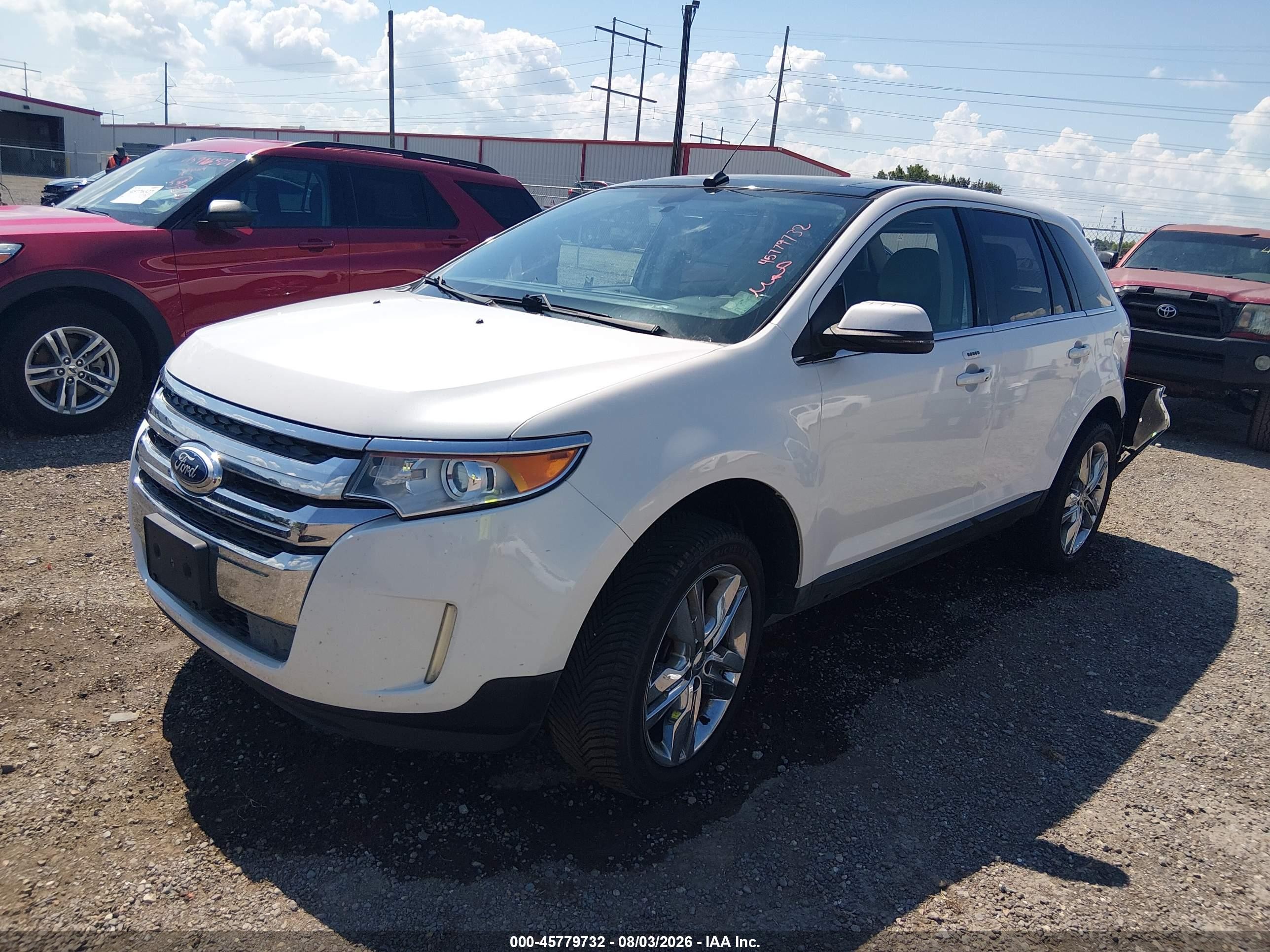 2014 Ford Edge Limited Белый vin: 2FMDK3KC4EBB72604