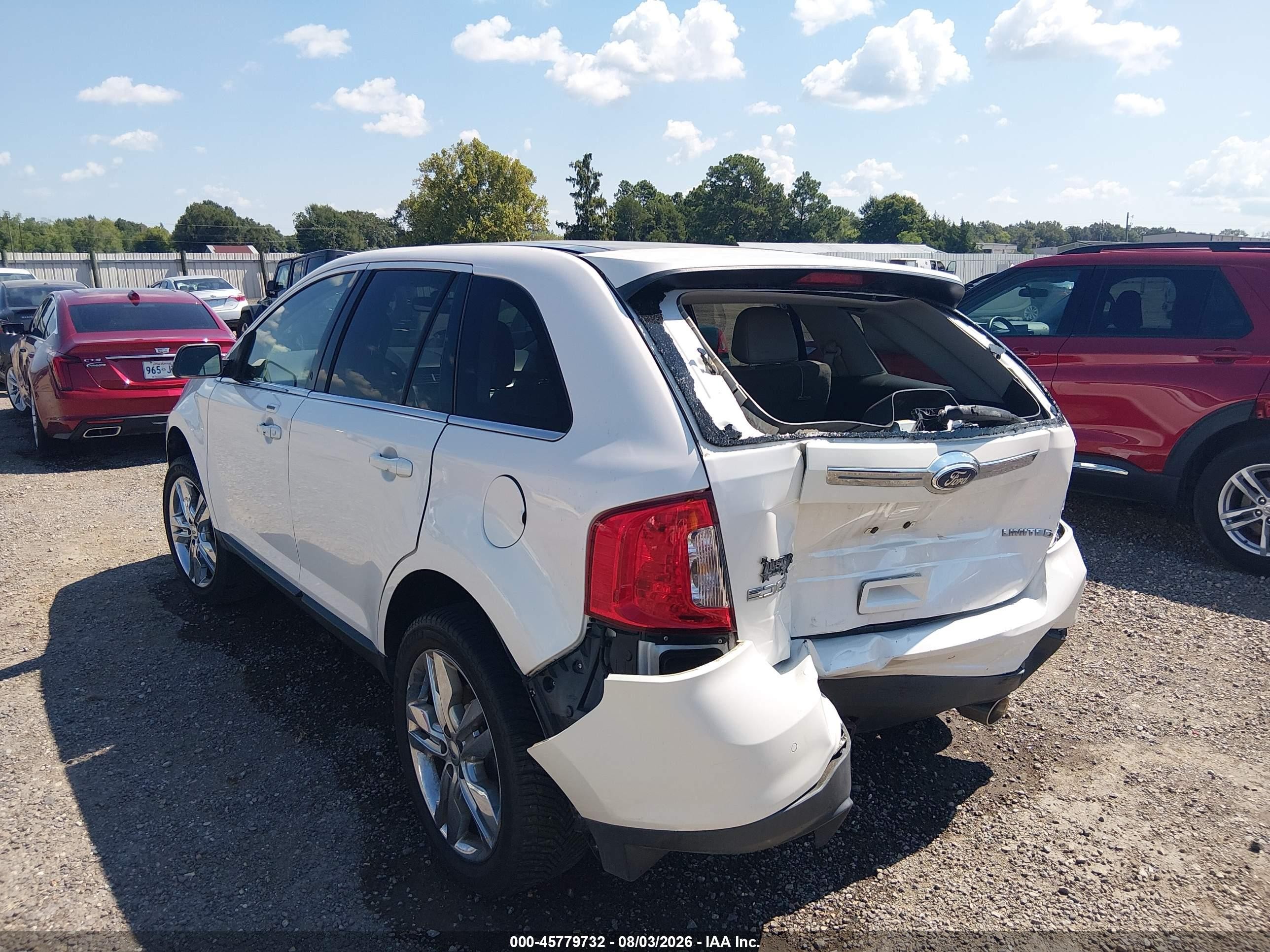 2014 Ford Edge Limited Белый vin: 2FMDK3KC4EBB72604