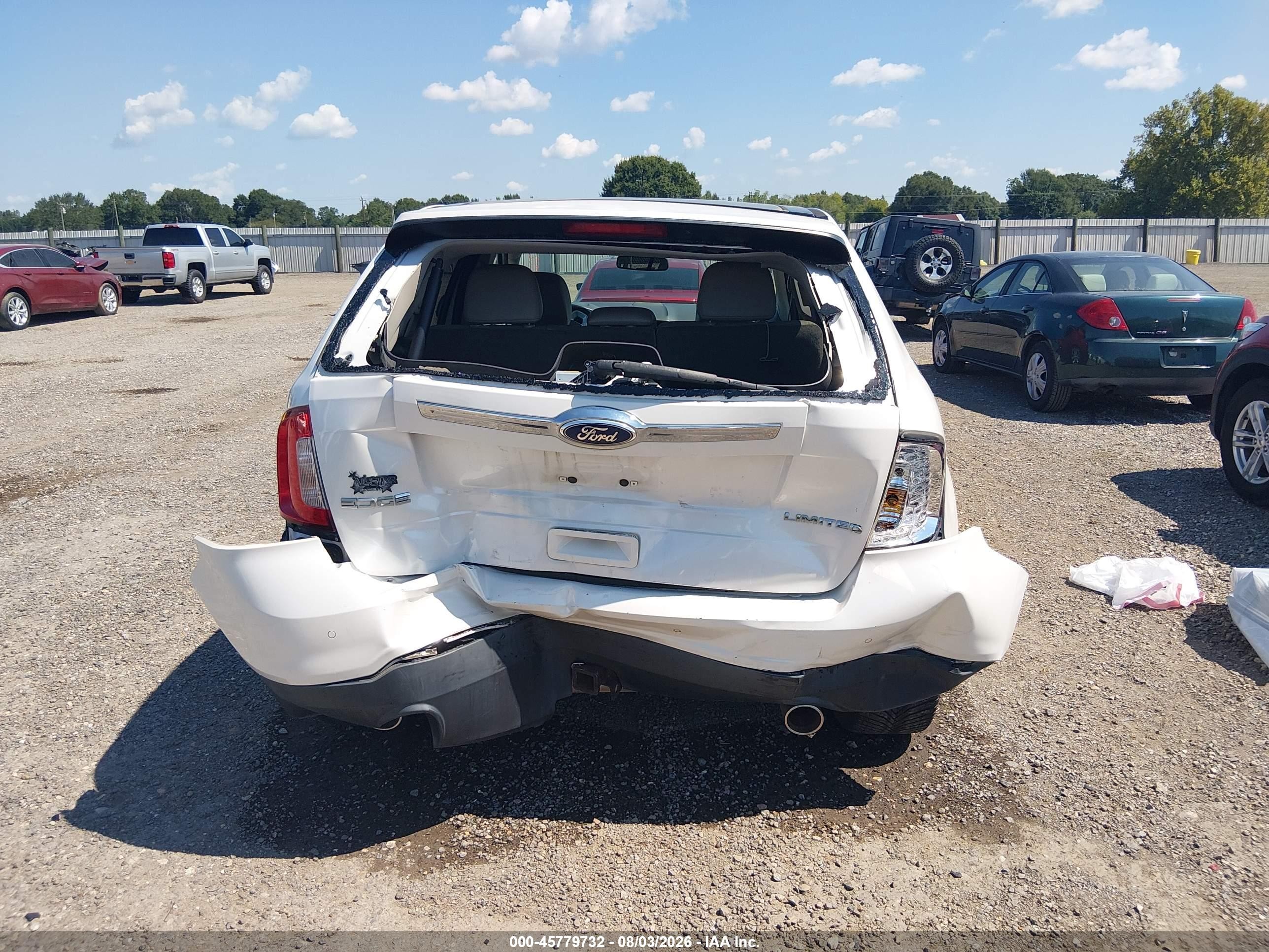 2014 Ford Edge Limited Белый vin: 2FMDK3KC4EBB72604