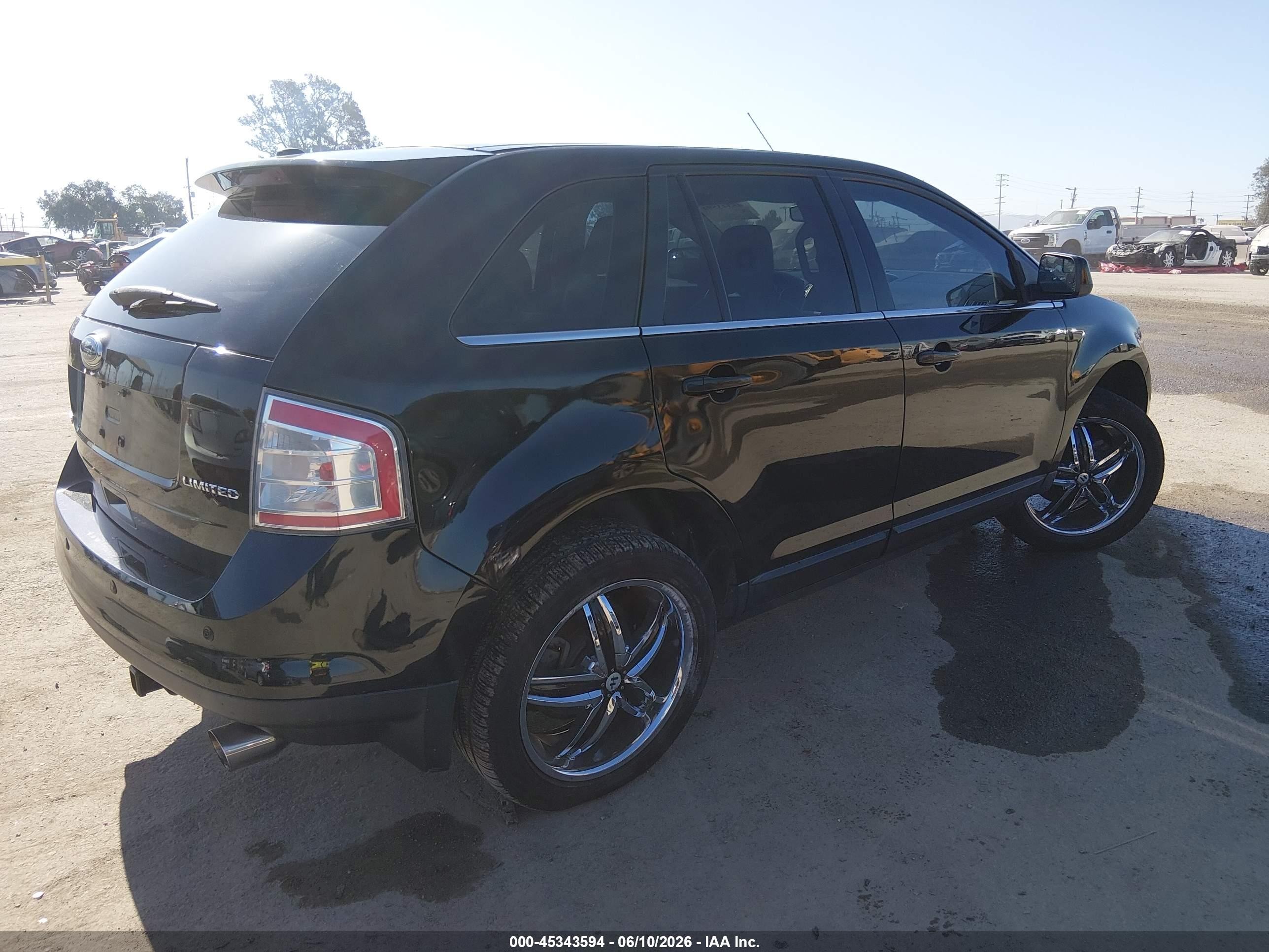 2010 Ford Edge Limited Black vin: 2FMDK3KC5ABA08921