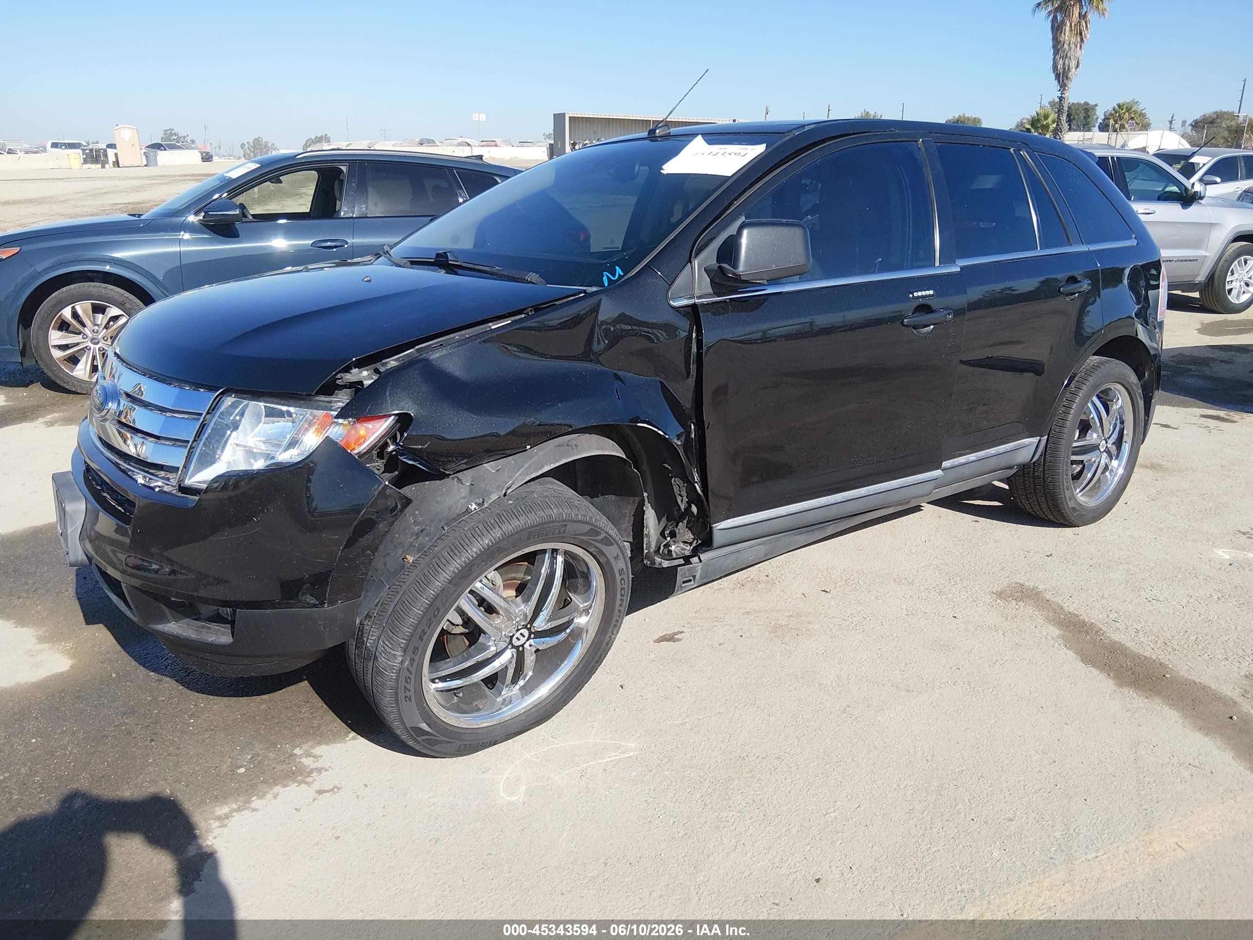 2010 Ford Edge Limited Black vin: 2FMDK3KC5ABA08921